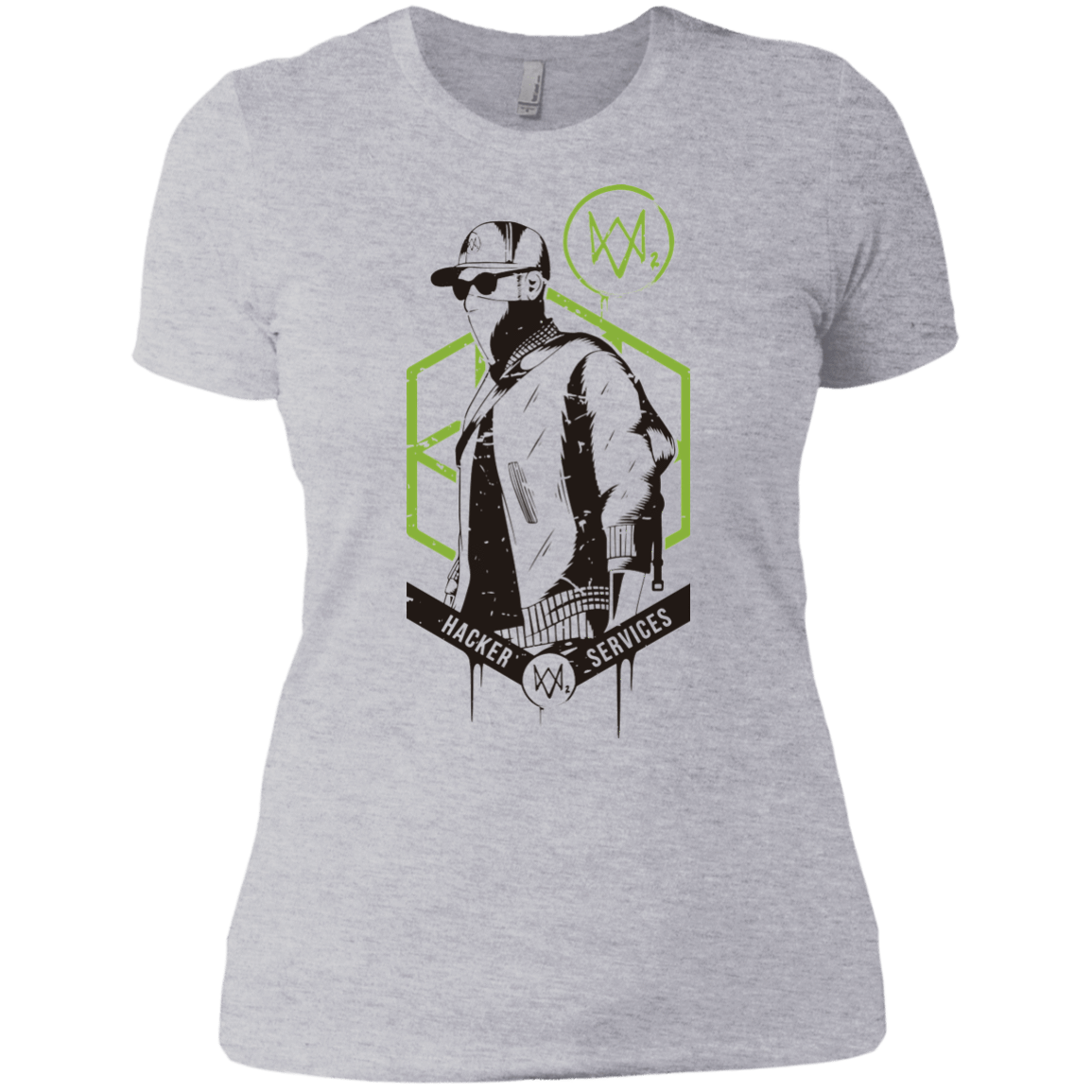 T-Shirts Heather Grey / X-Small Watch Dogs 2 Hacker Services Women's Premium T-Shirt