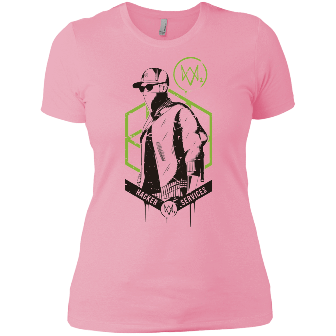 T-Shirts Light Pink / X-Small Watch Dogs 2 Hacker Services Women's Premium T-Shirt