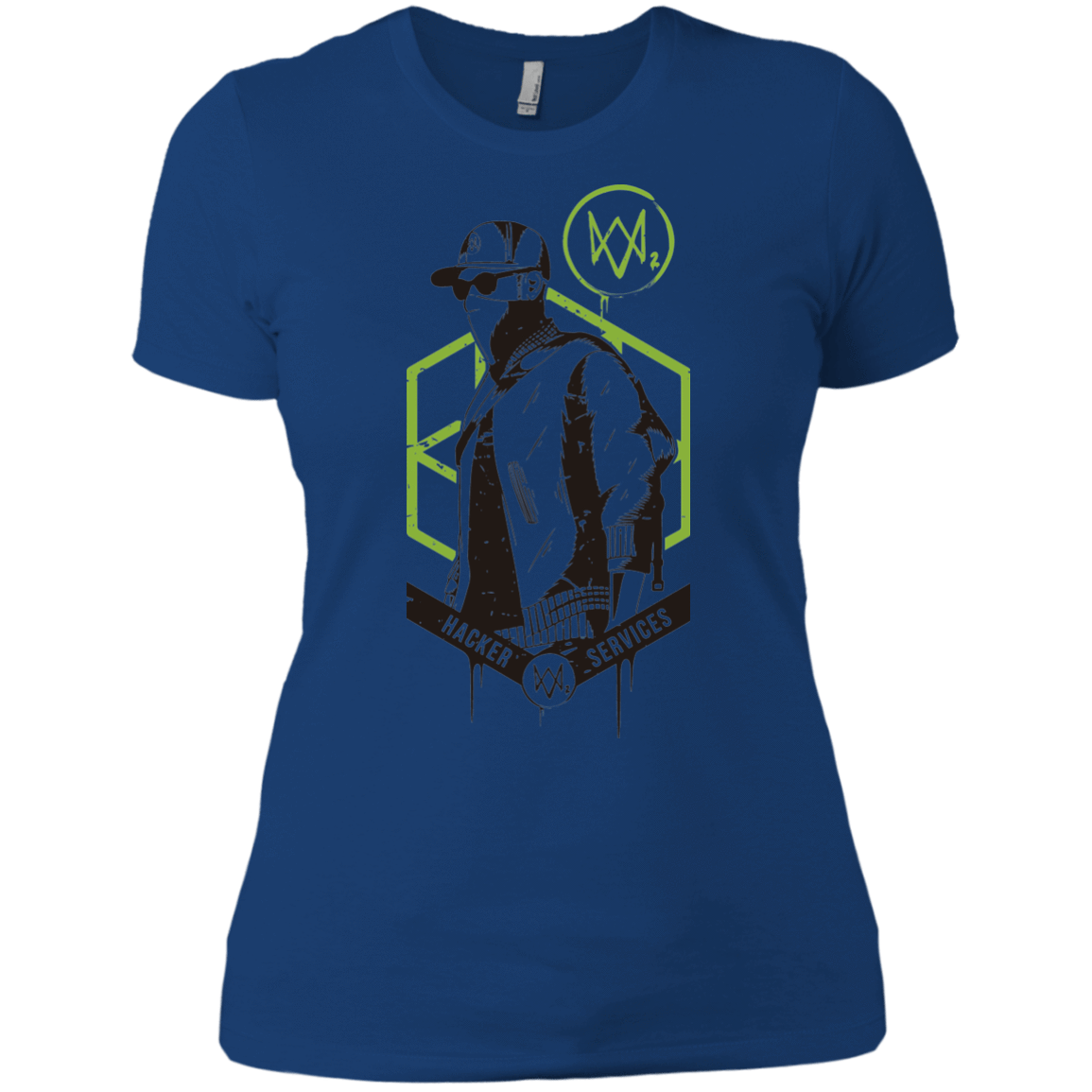 T-Shirts Royal / X-Small Watch Dogs 2 Hacker Services Women's Premium T-Shirt