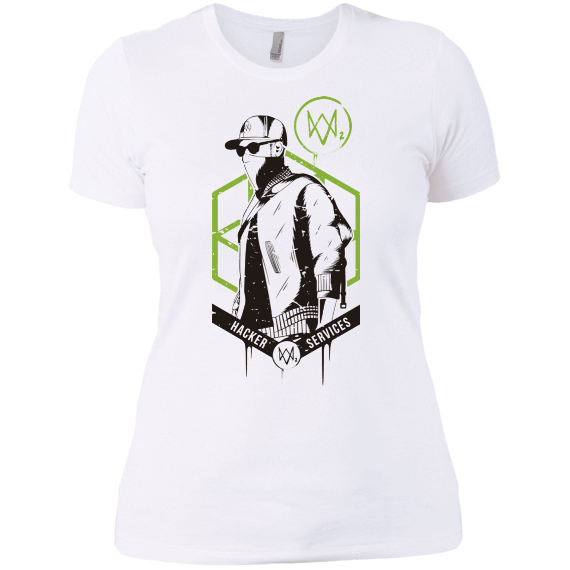 T-Shirts White / X-Small Watch Dogs 2 Hacker Services Women's Premium T-Shirt