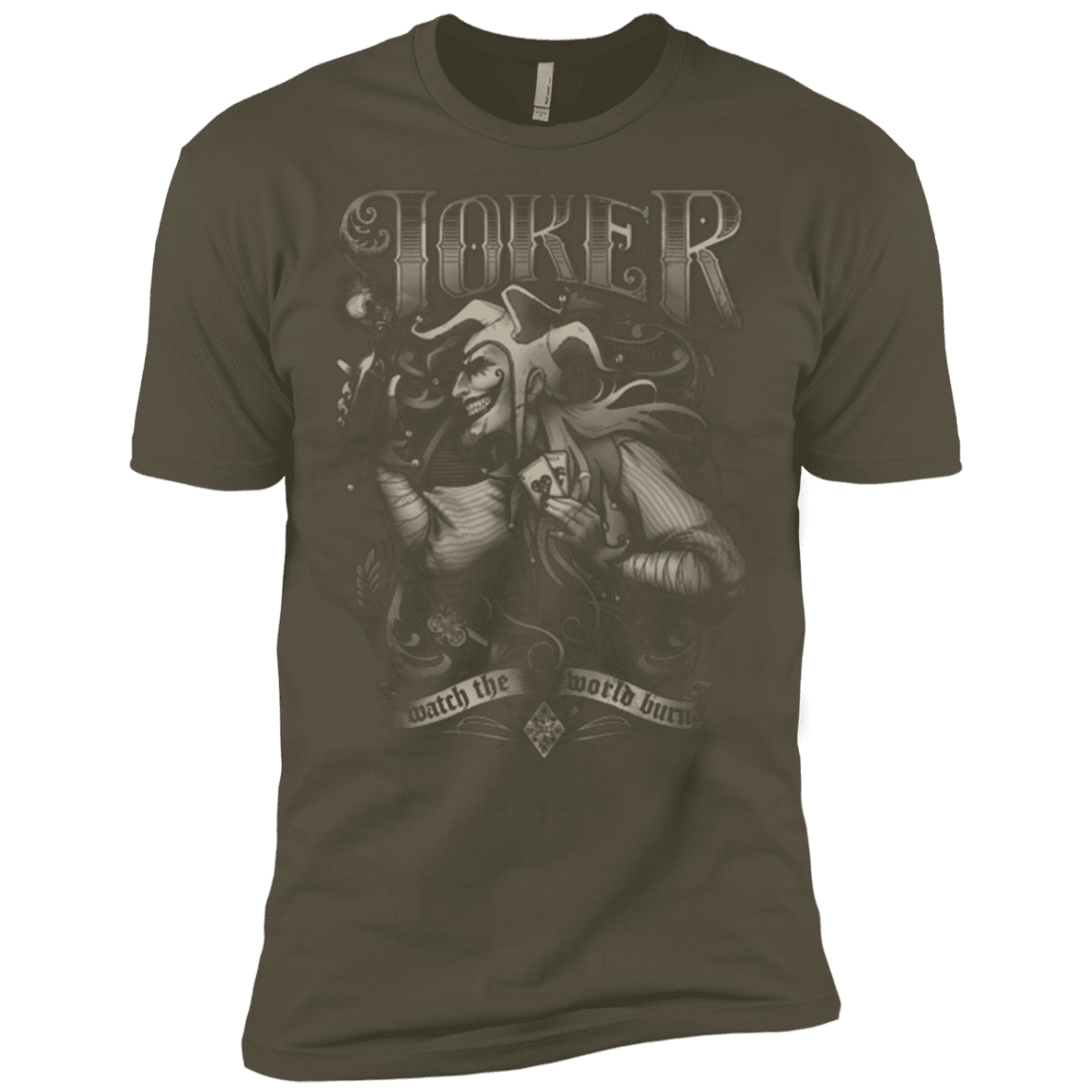 T-Shirts Military Green / X-Small Watch the world burn Men's Premium T-Shirt