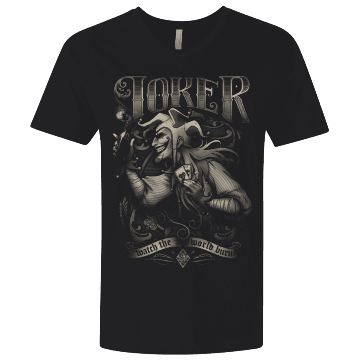 T-Shirts Black / X-Small Watch the world burn Men's Premium V-Neck