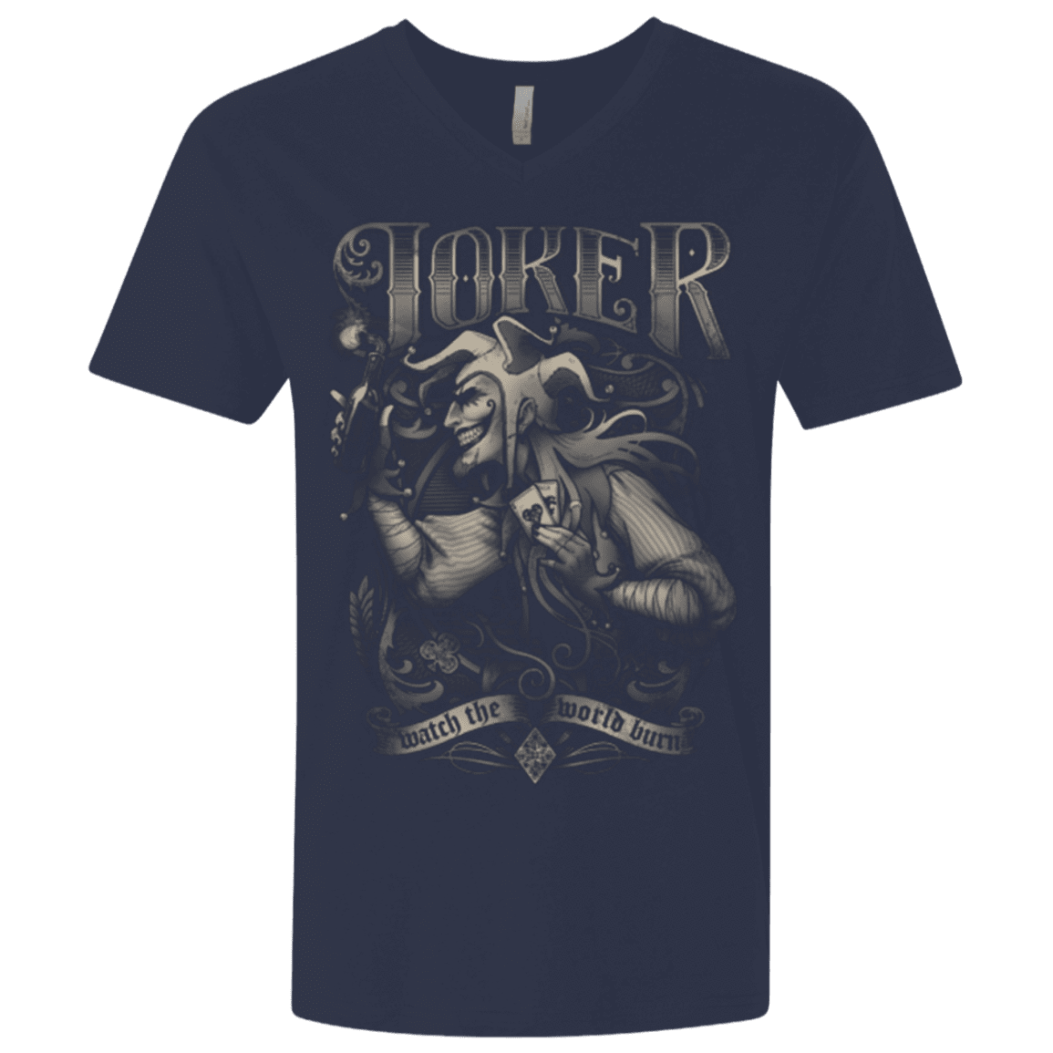 T-Shirts Midnight Navy / X-Small Watch the world burn Men's Premium V-Neck