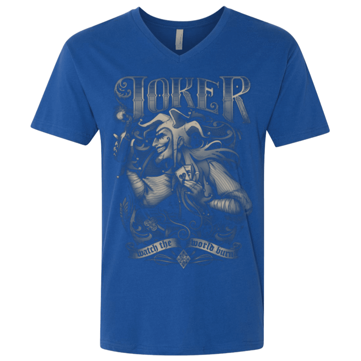 T-Shirts Royal / X-Small Watch the world burn Men's Premium V-Neck