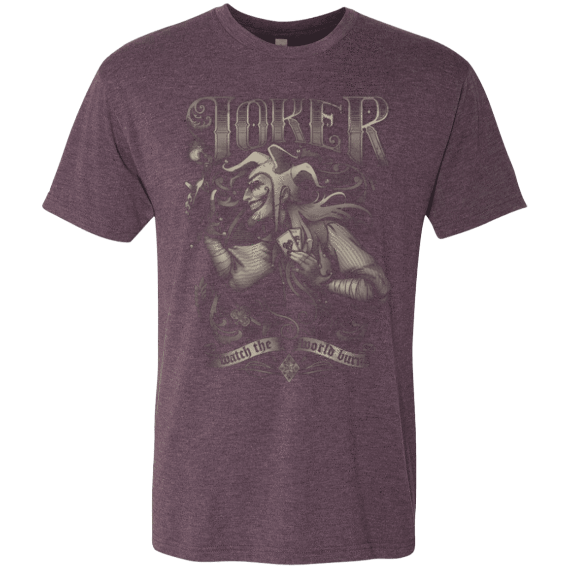 T-Shirts Vintage Purple / Small Watch the world burn Men's Triblend T-Shirt