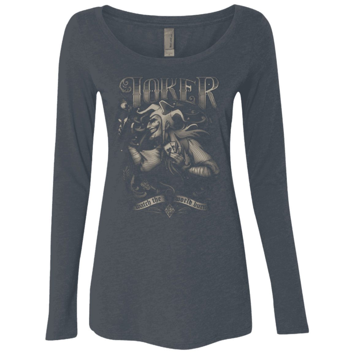 T-Shirts Vintage Navy / Small Watch the world burn Women's Triblend Long Sleeve Shirt