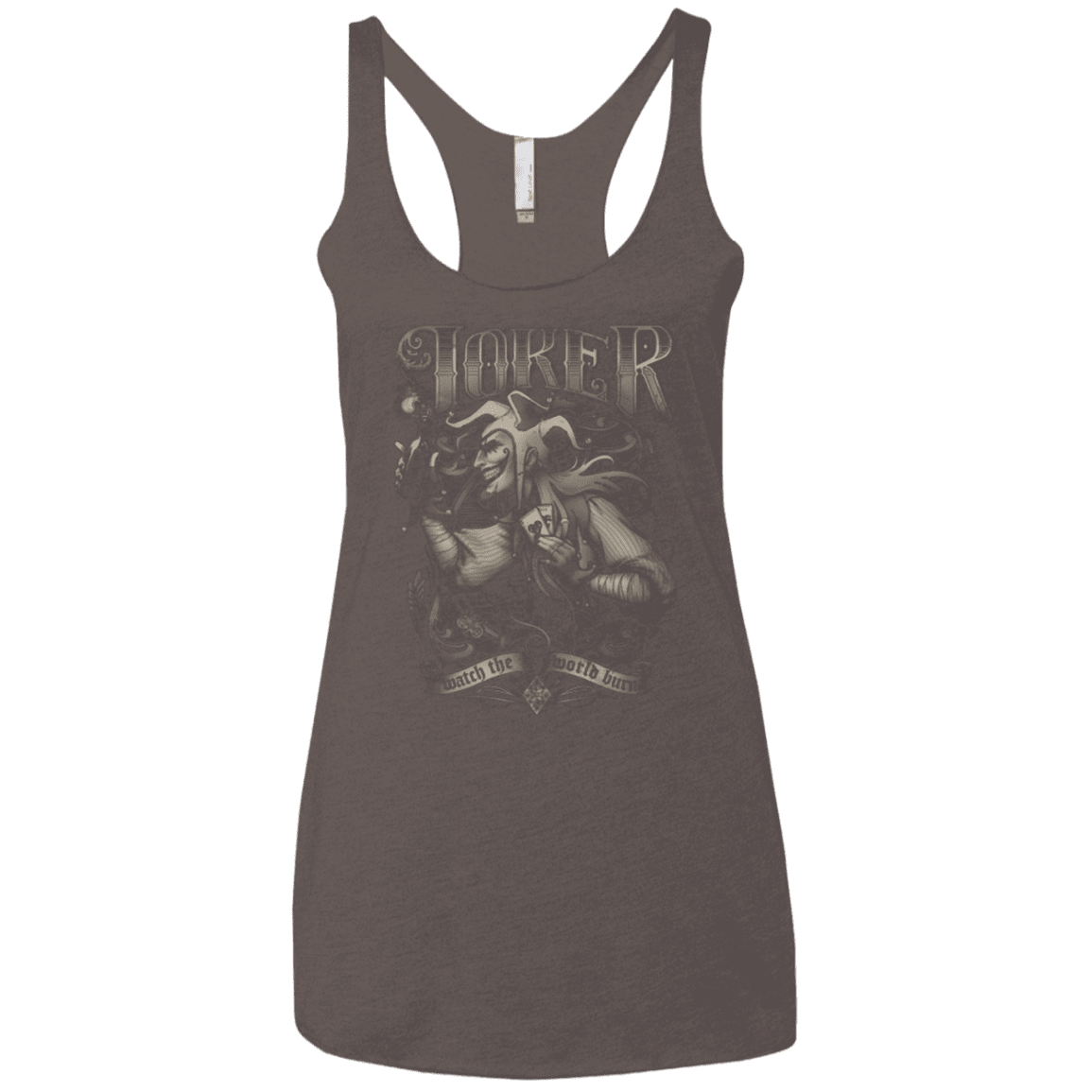 T-Shirts Macchiato / X-Small Watch the world burn Women's Triblend Racerback Tank