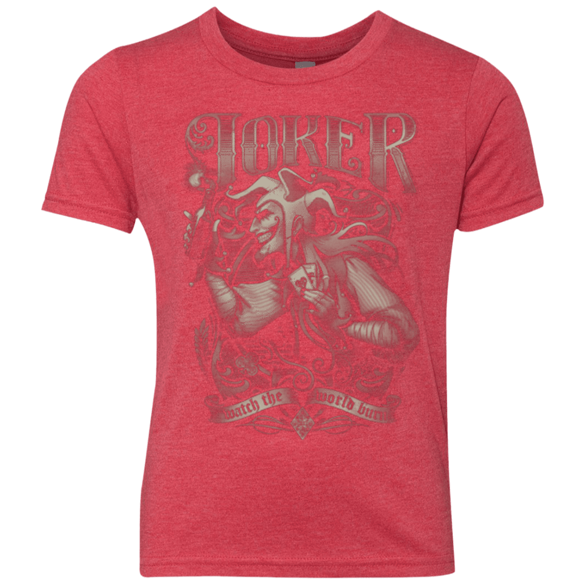 T-Shirts Vintage Red / YXS Watch the world burn Youth Triblend T-Shirt