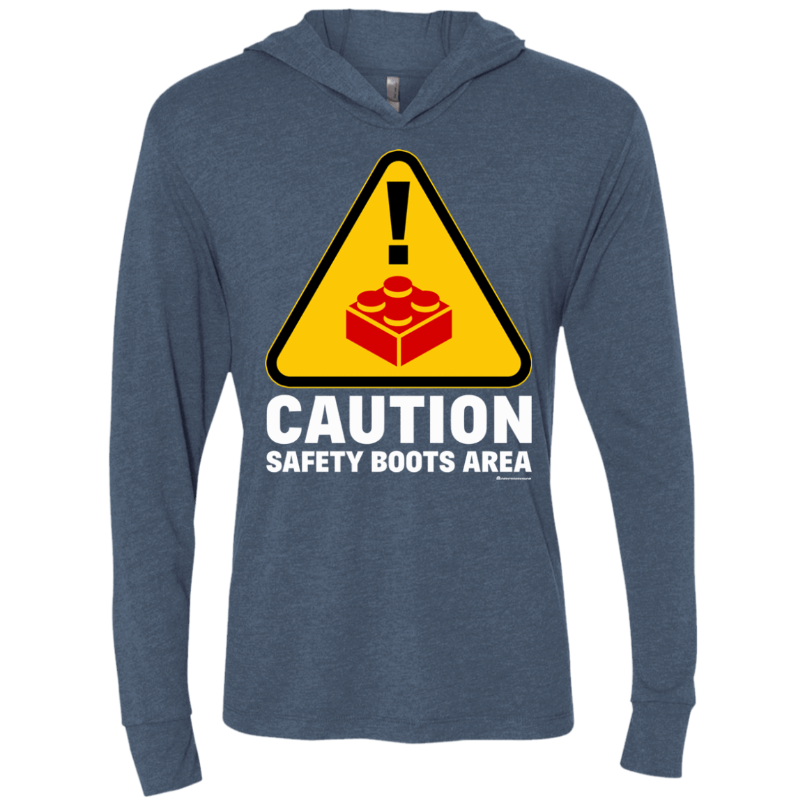 T-Shirts Indigo / X-Small Watch Your Step Triblend Long Sleeve Hoodie Tee