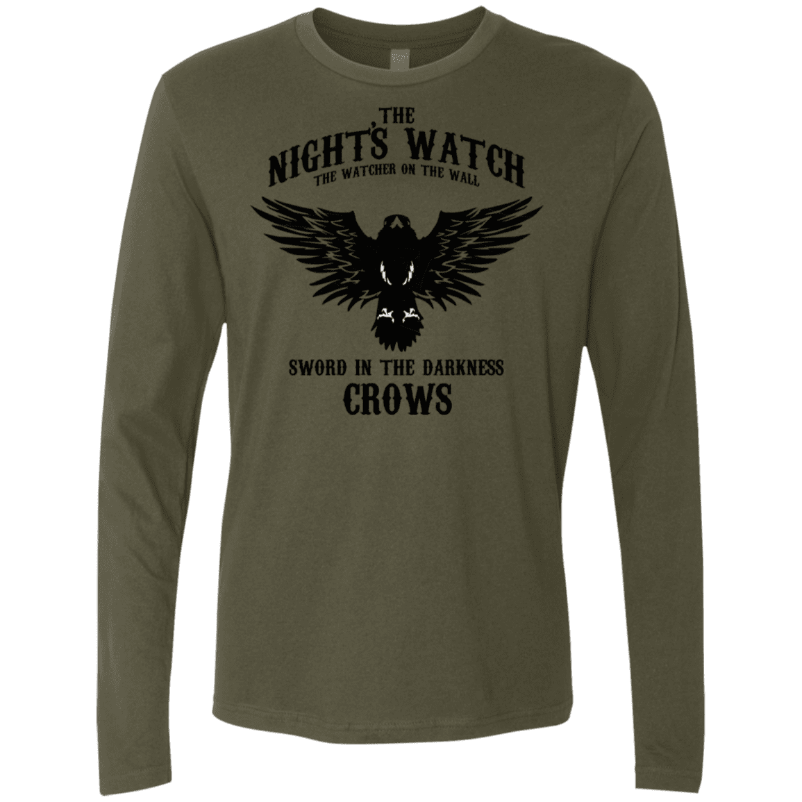 T-Shirts Military Green / S Watcher on the Wall Men's Premium Long Sleeve