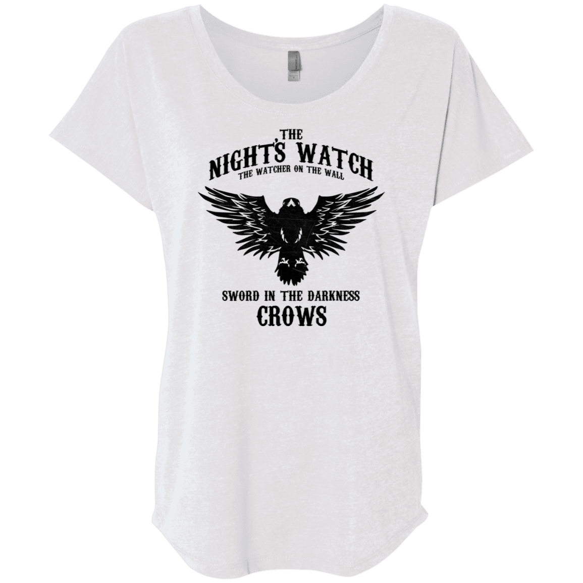 T-Shirts Heather White / X-Small Watcher on the Wall Triblend Dolman Sleeve