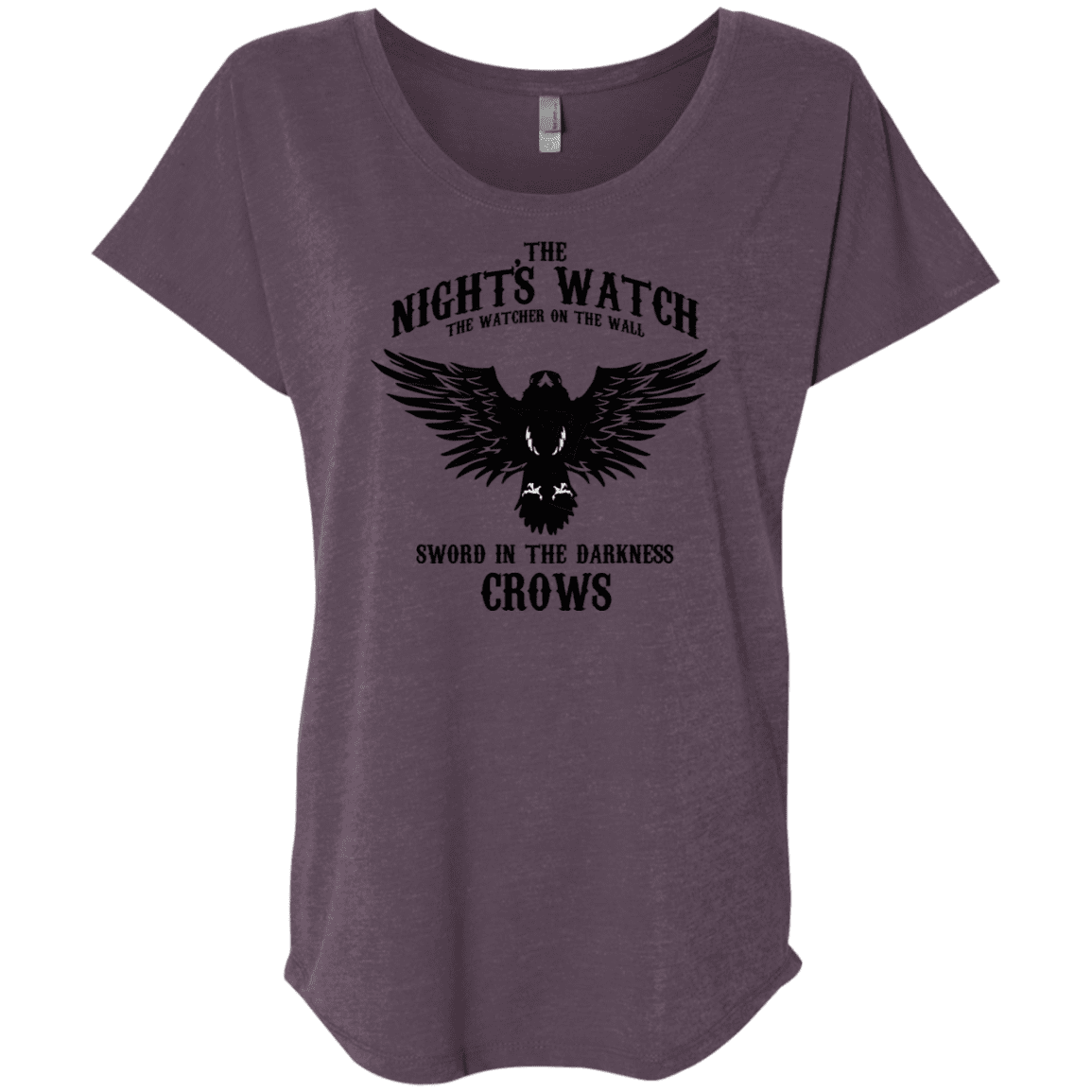 T-Shirts Vintage Purple / X-Small Watcher on the Wall Triblend Dolman Sleeve