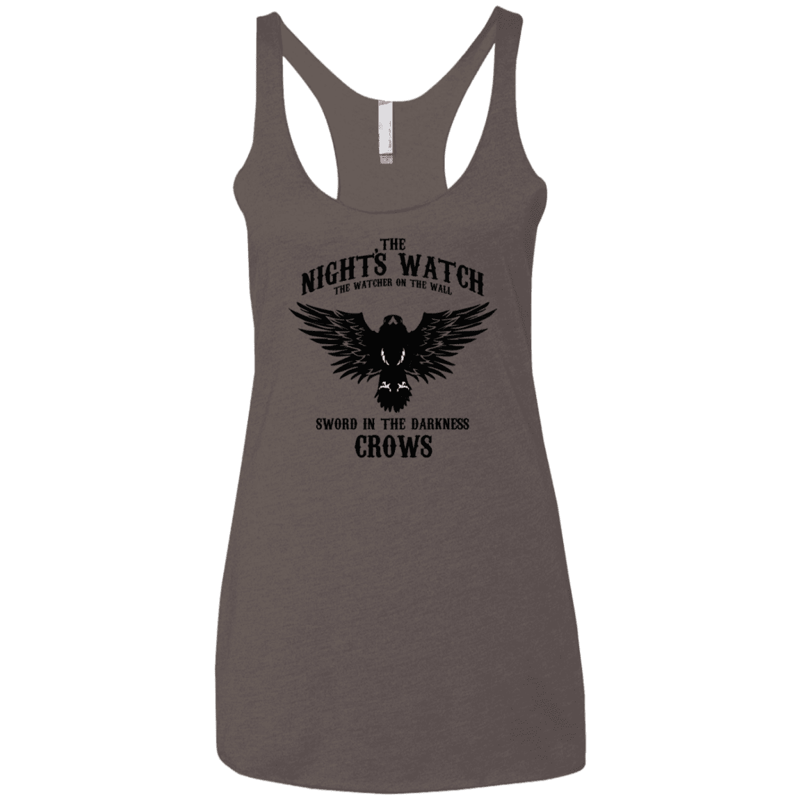 T-Shirts Macchiato / X-Small Watcher on the Wall Women's Triblend Racerback Tank