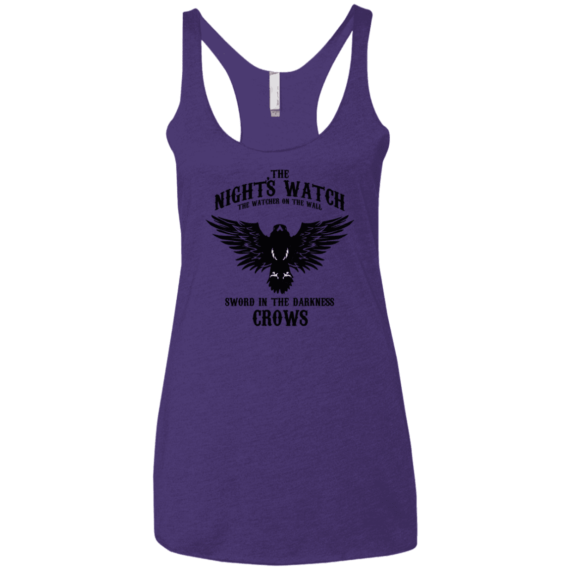T-Shirts Purple Rush / X-Small Watcher on the Wall Women's Triblend Racerback Tank
