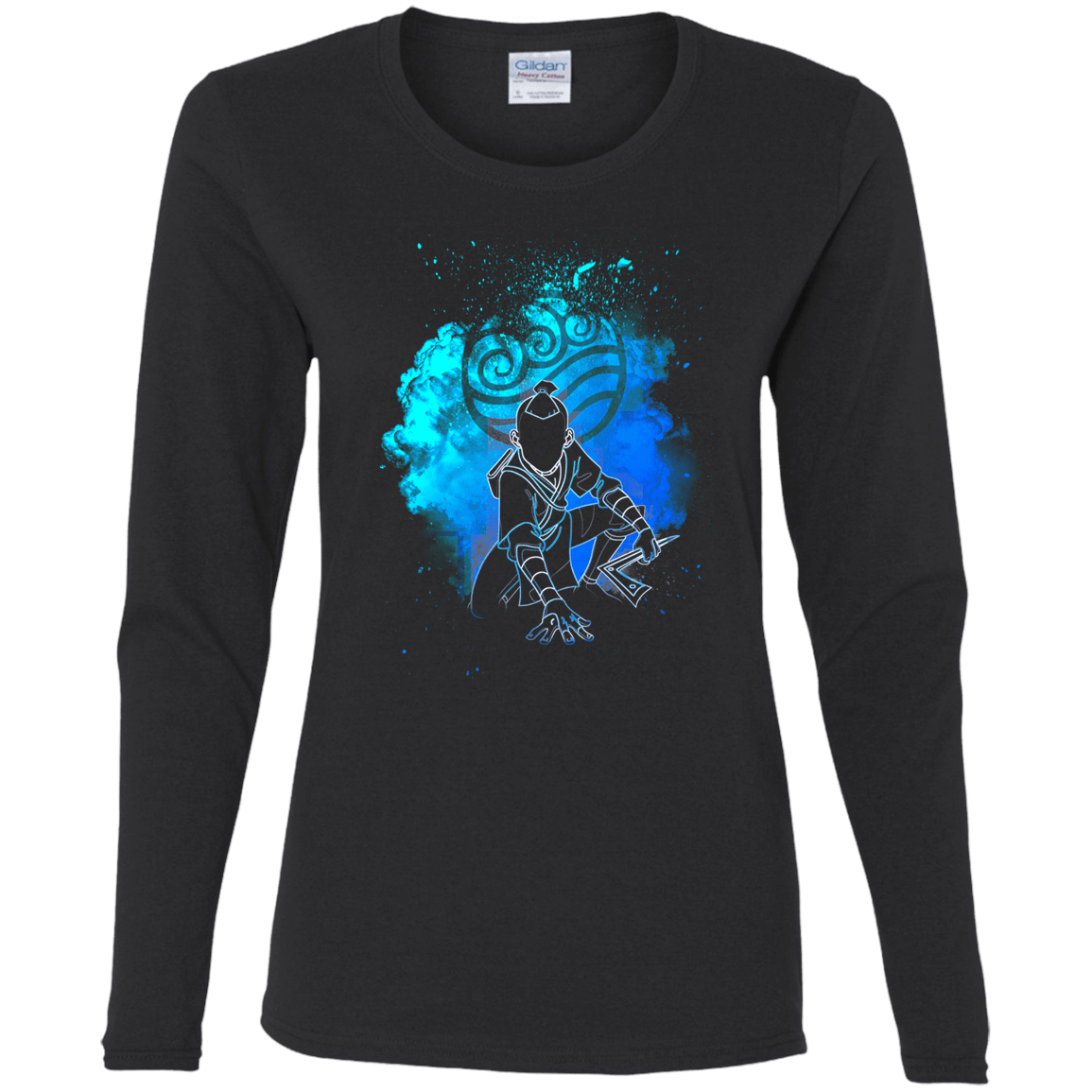 T-Shirts Black / S Water Bender Soul Brother Women's Long Sleeve T-Shirt