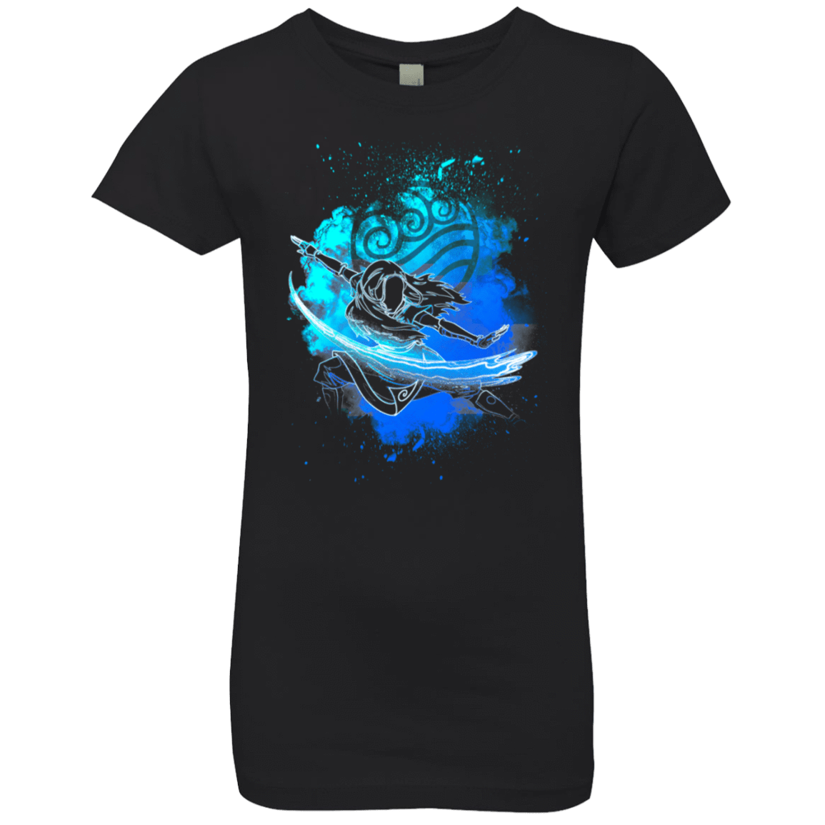 T-Shirts Black / YXS Water Bender Soul Katara Girls Premium T-Shirt