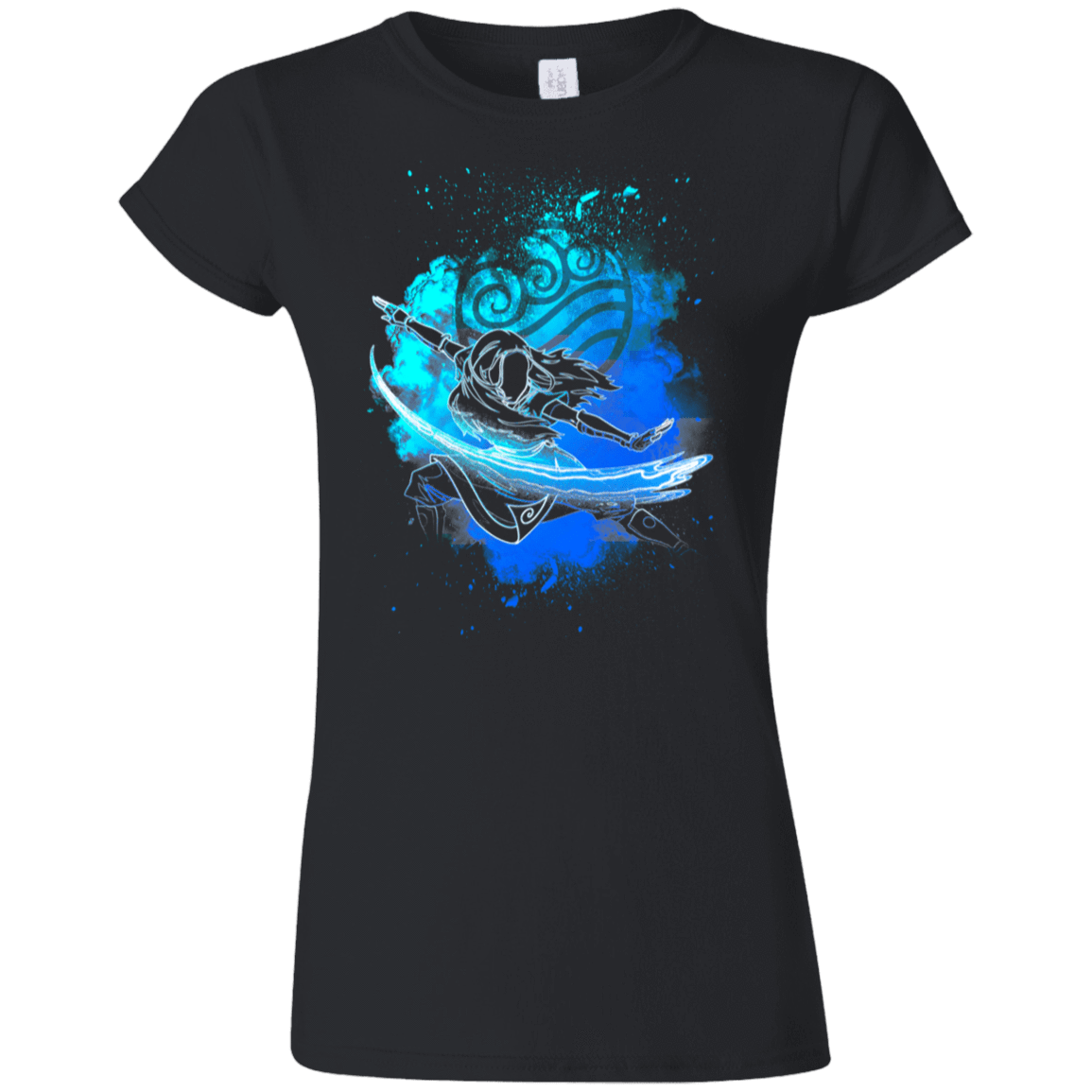 T-Shirts Black / S Water Bender Soul Katara Junior Slimmer-Fit T-Shirt