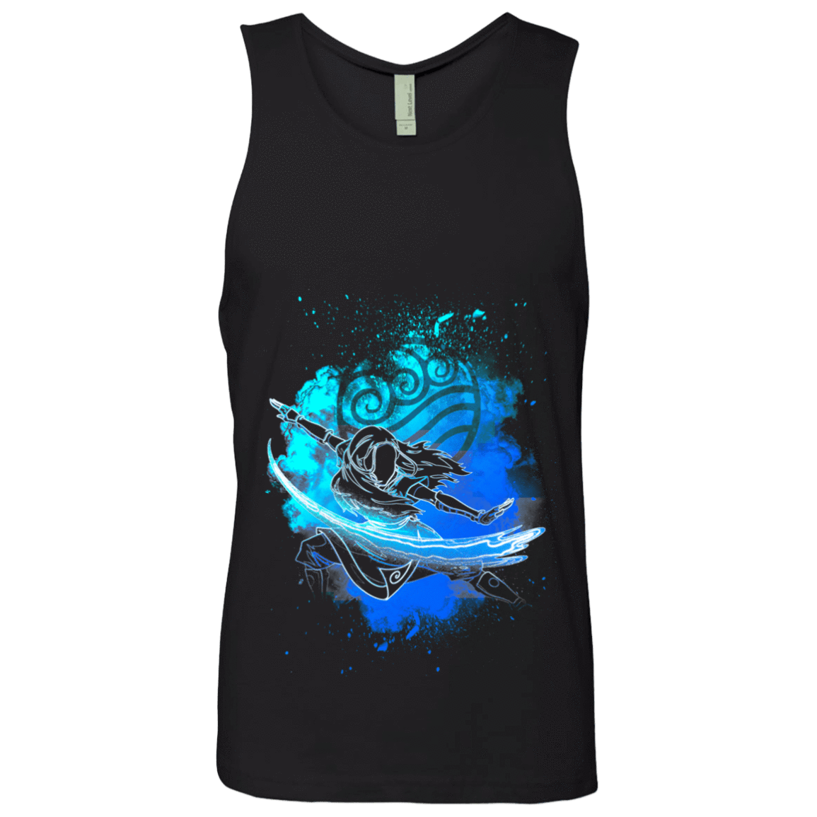 T-Shirts Black / S Water Bender Soul Katara Men's Premium Tank Top
