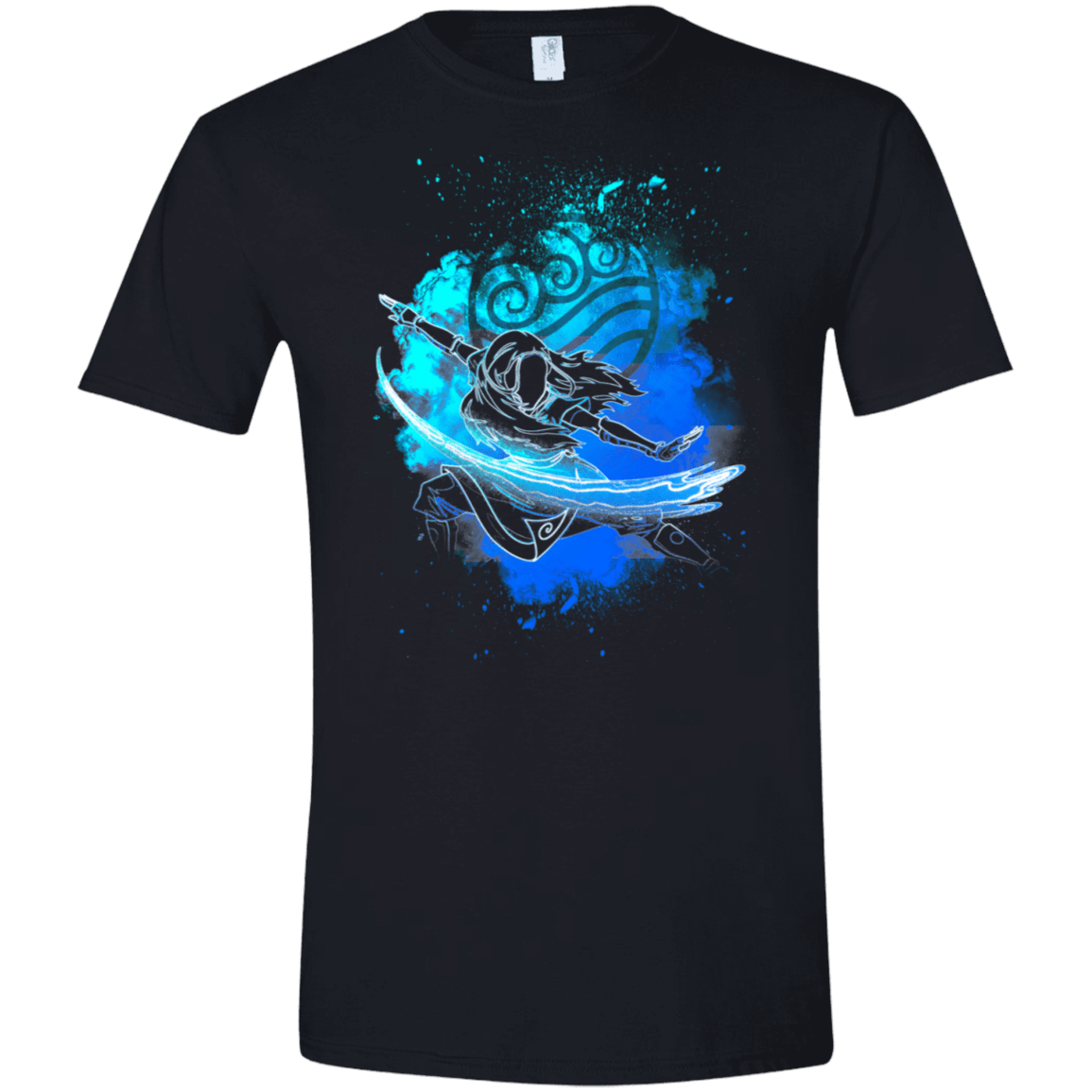 T-Shirts Black / X-Small Water Bender Soul Katara Men's Semi-Fitted Softstyle