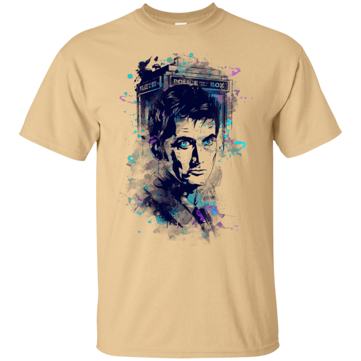 T-Shirts Vegas Gold / S Water Colors Tenth Doctor T-Shirt