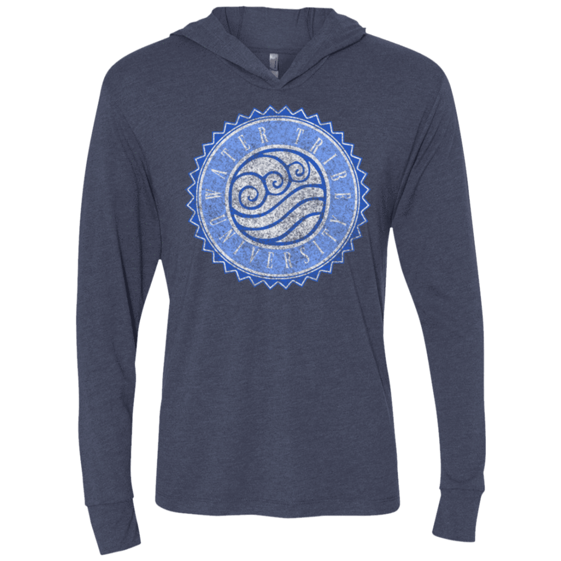 T-Shirts Vintage Navy / X-Small Water tribe university Triblend Long Sleeve Hoodie Tee