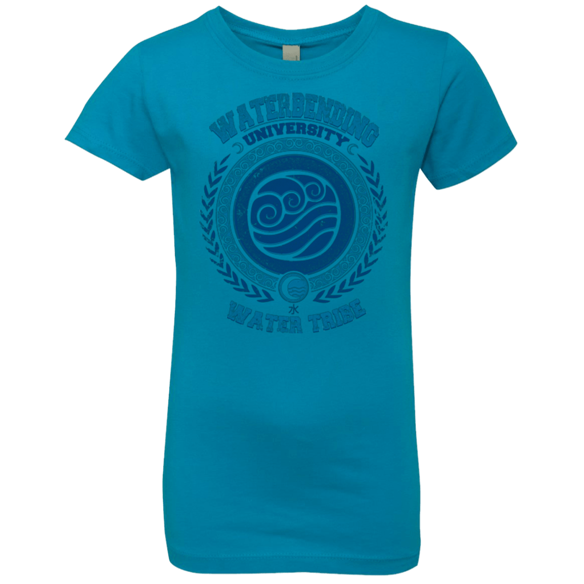 T-Shirts Turquoise / YXS Waterbending University Girls Premium T-Shirt