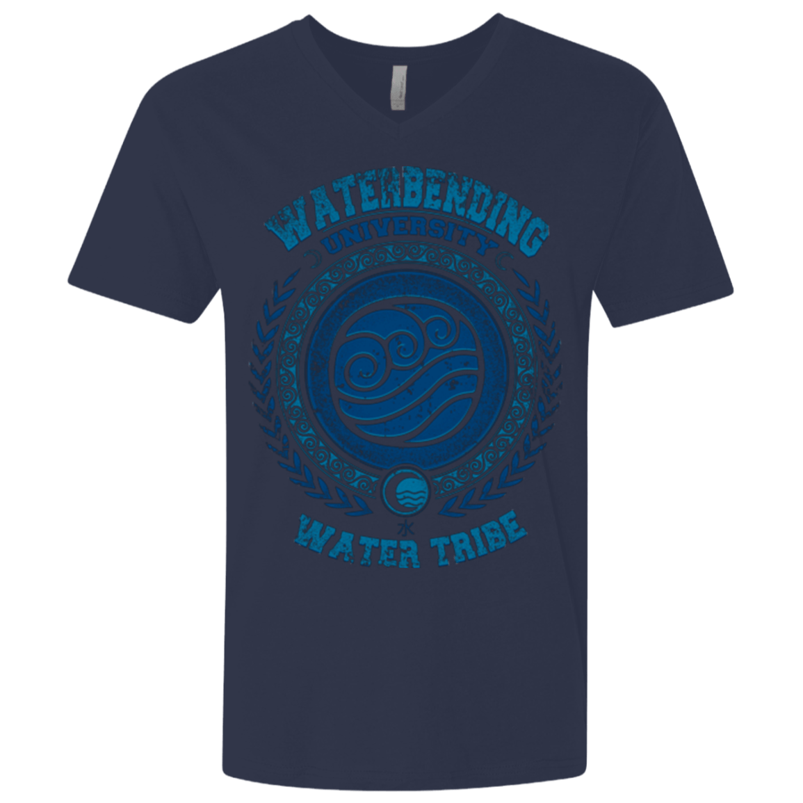 T-Shirts Midnight Navy / X-Small Waterbending University Men's Premium V-Neck