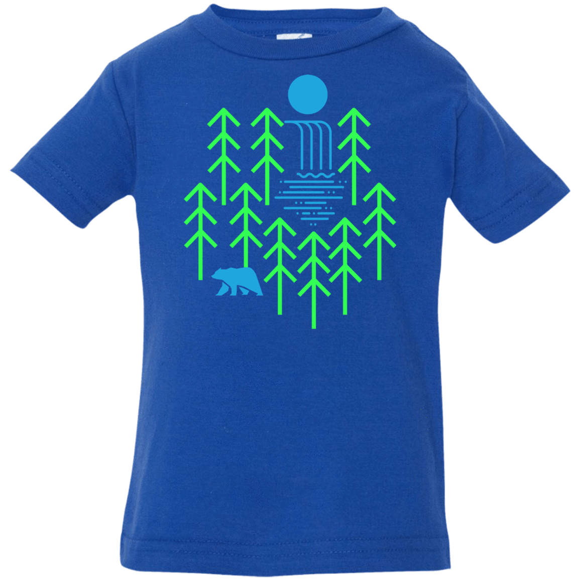 T-Shirts Royal / 6 Months Waterfall Lake Infant Premium T-Shirt
