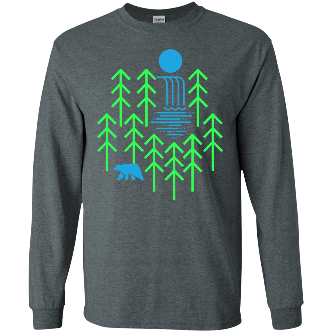 Waterfall Lake Men's Long Sleeve T-Shirt