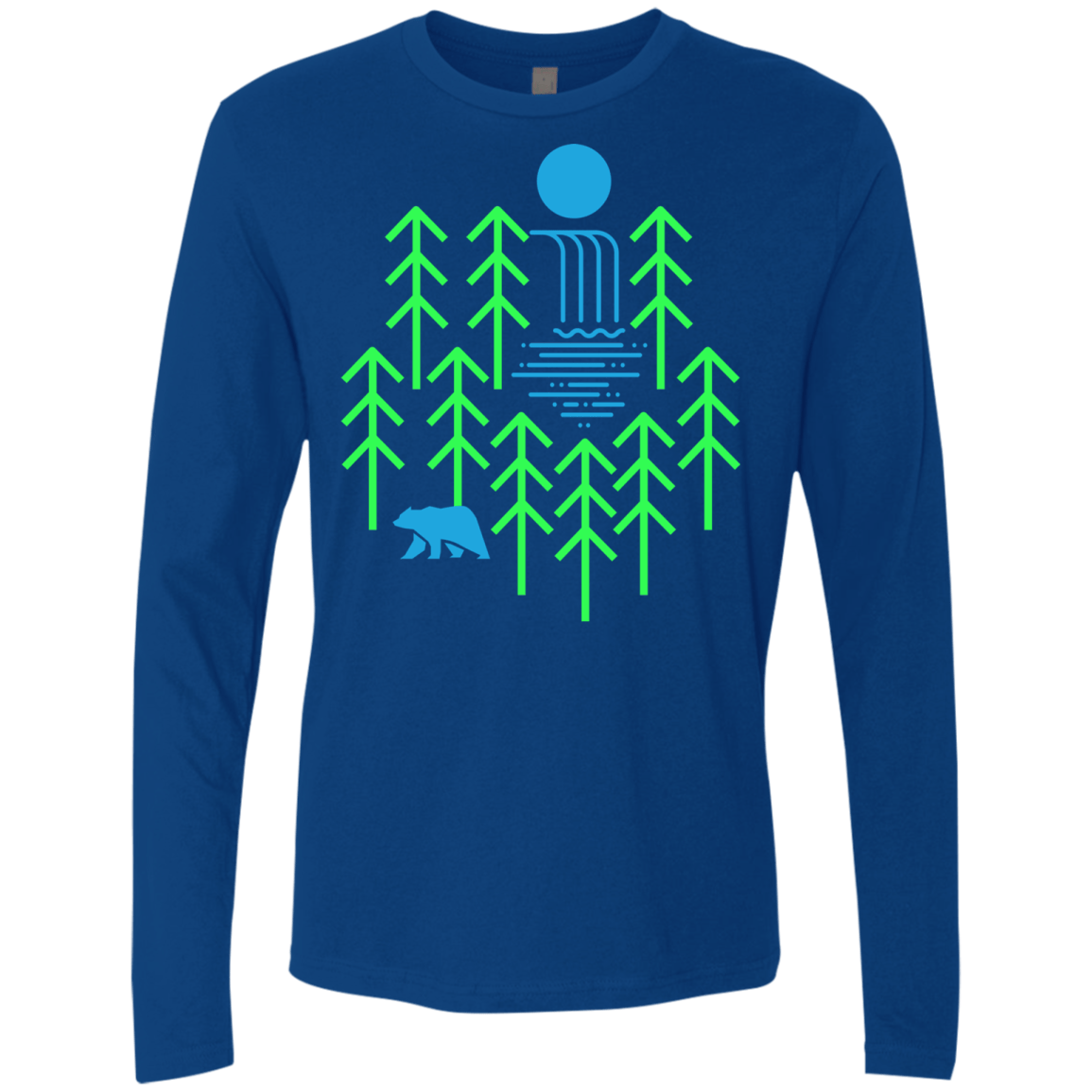 Waterfall Lake Men's Premium Long Sleeve