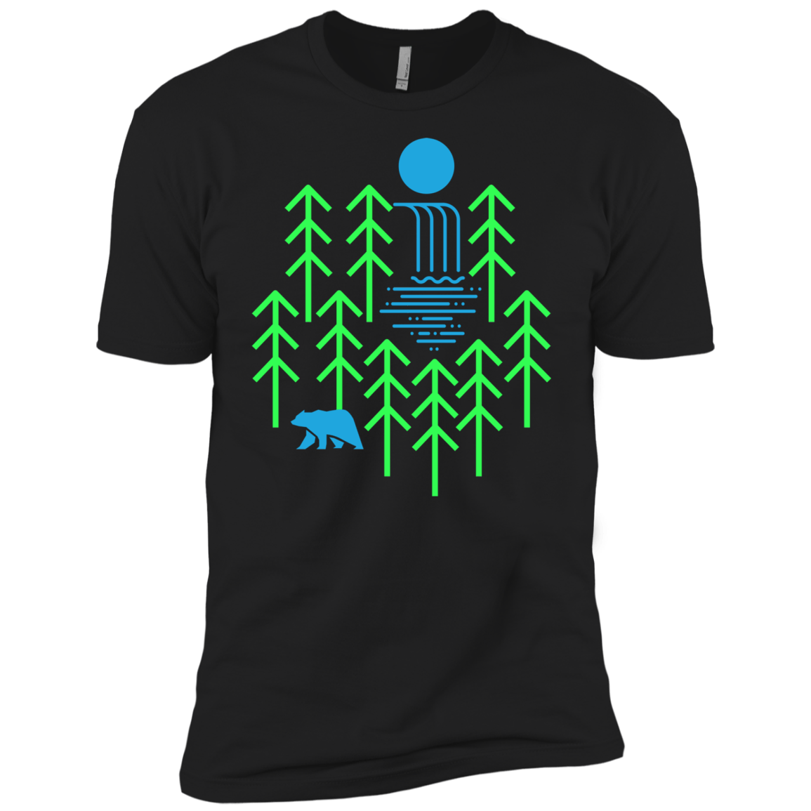 Waterfall Lake Men's Premium T-Shirt