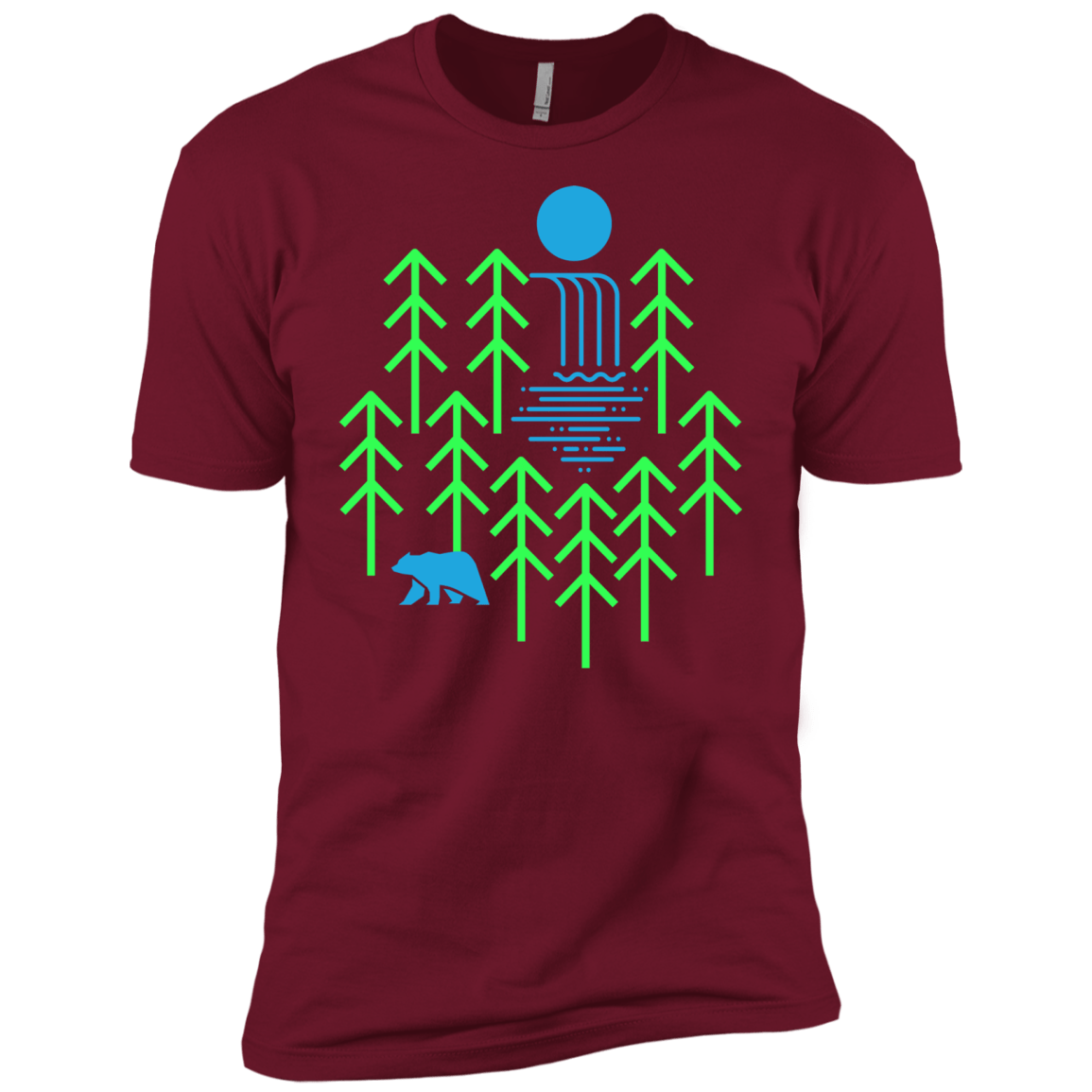 Waterfall Lake Men's Premium T-Shirt