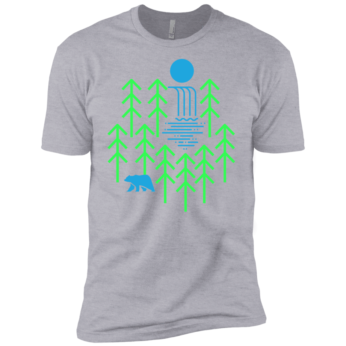 Waterfall Lake Men's Premium T-Shirt