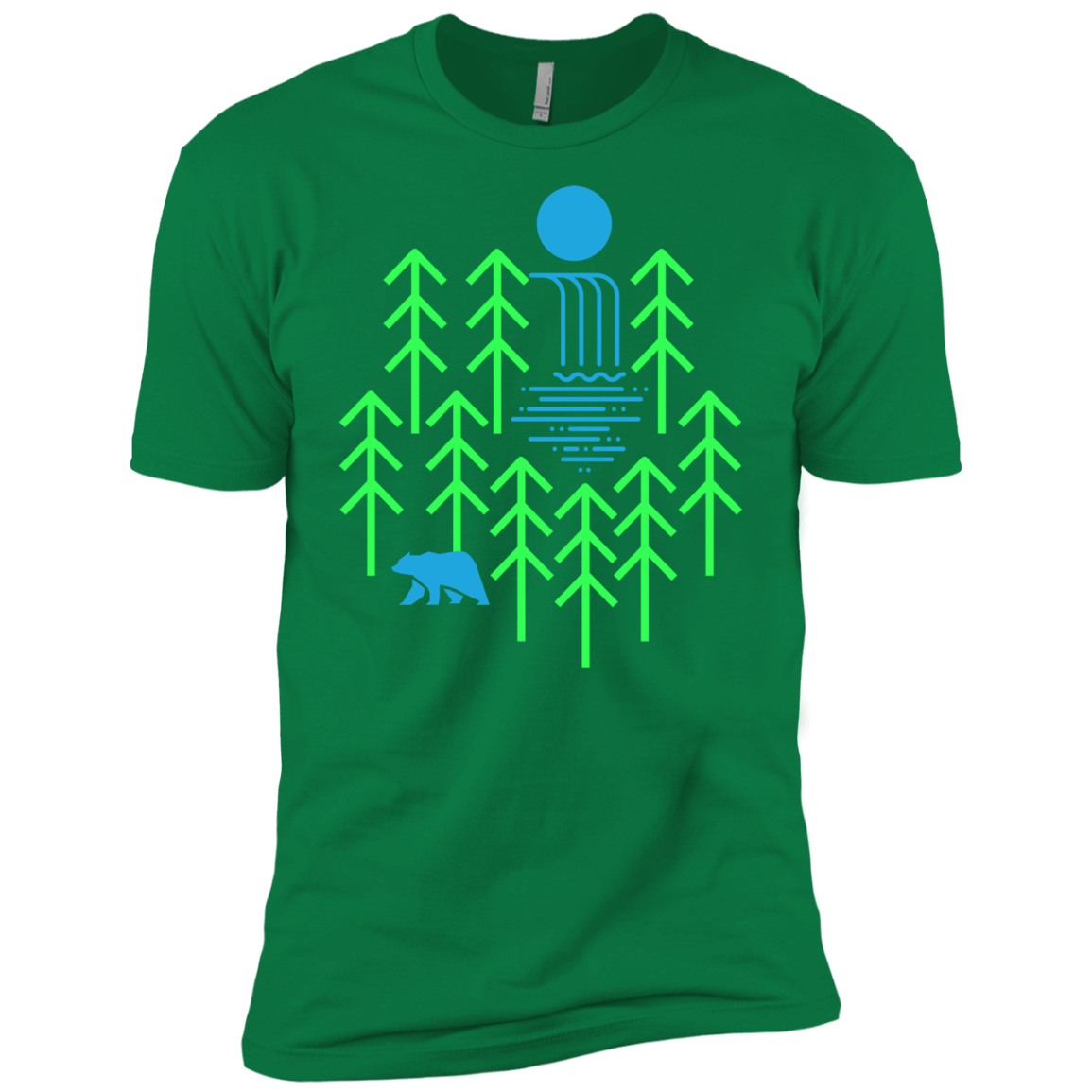 Waterfall Lake Men's Premium T-Shirt