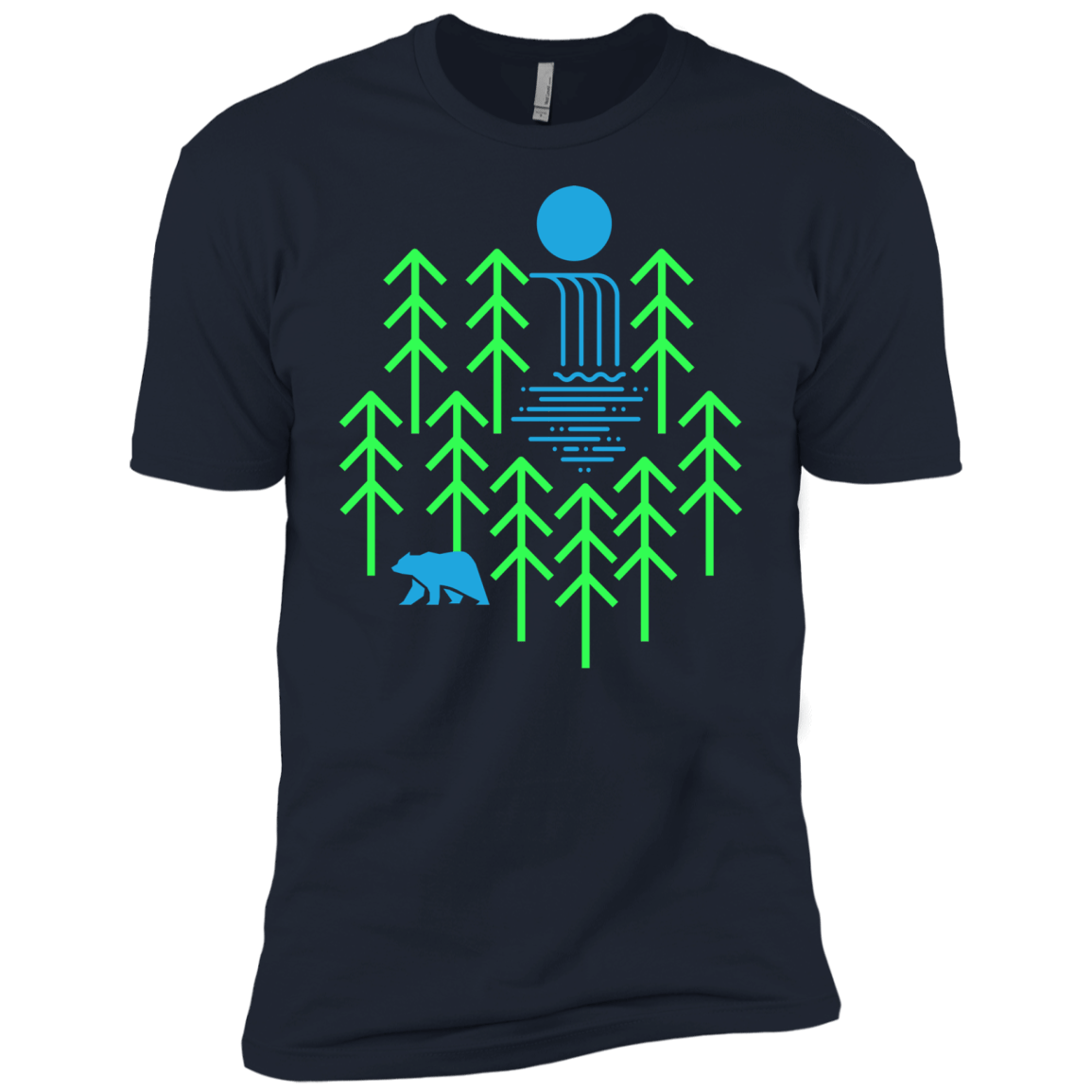 Waterfall Lake Men's Premium T-Shirt