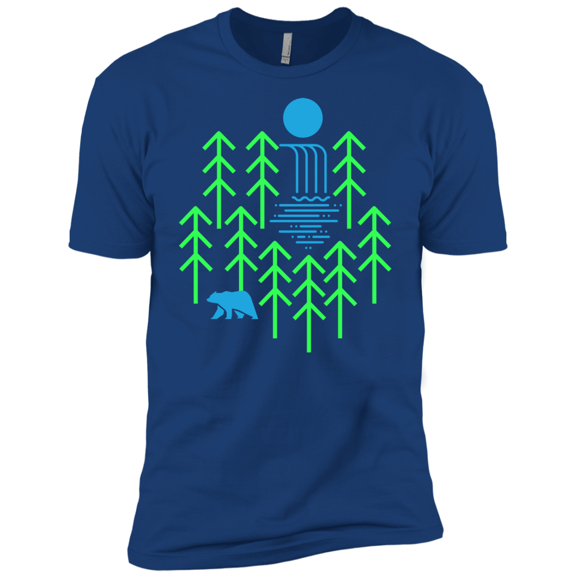 Waterfall Lake Men's Premium T-Shirt