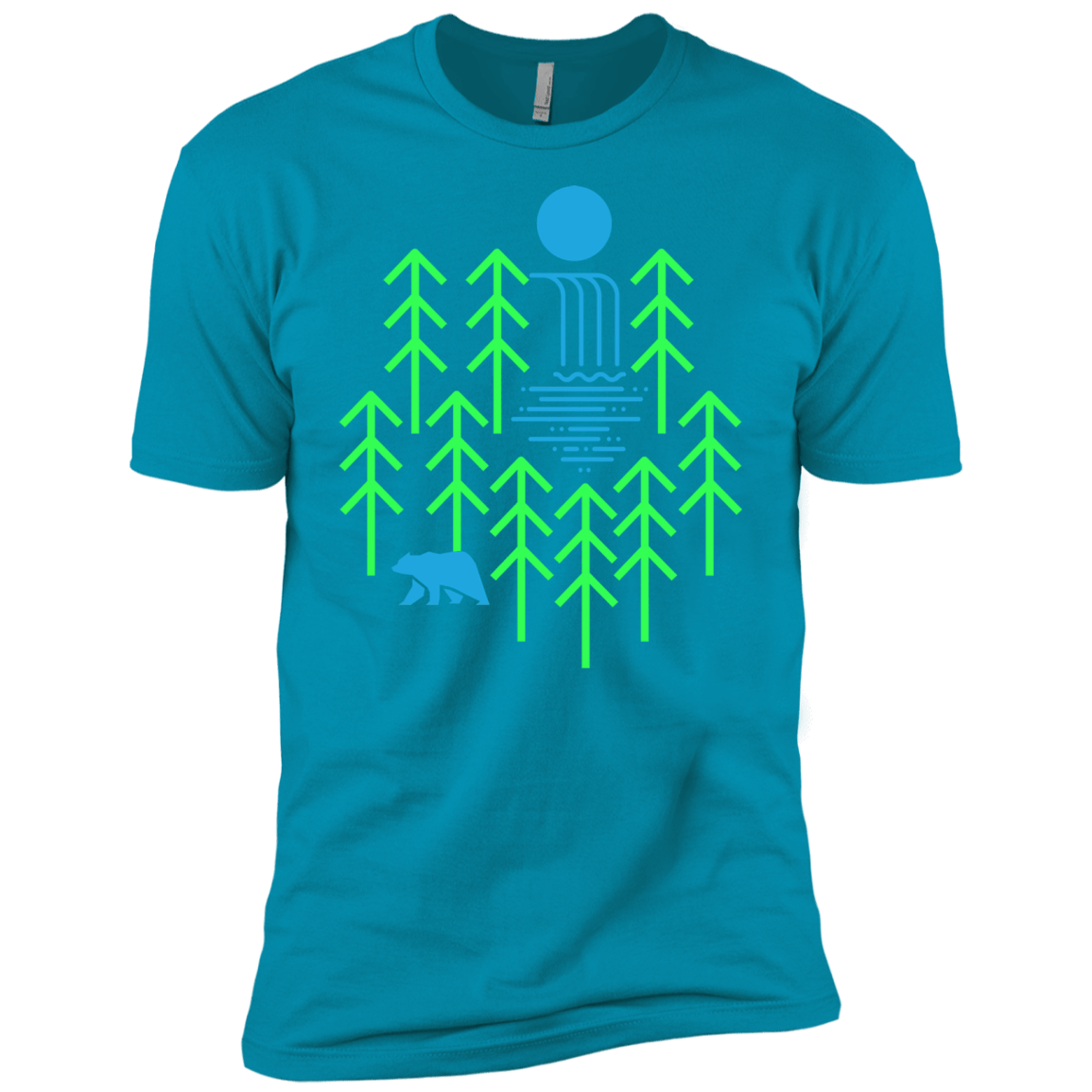 Waterfall Lake Men's Premium T-Shirt