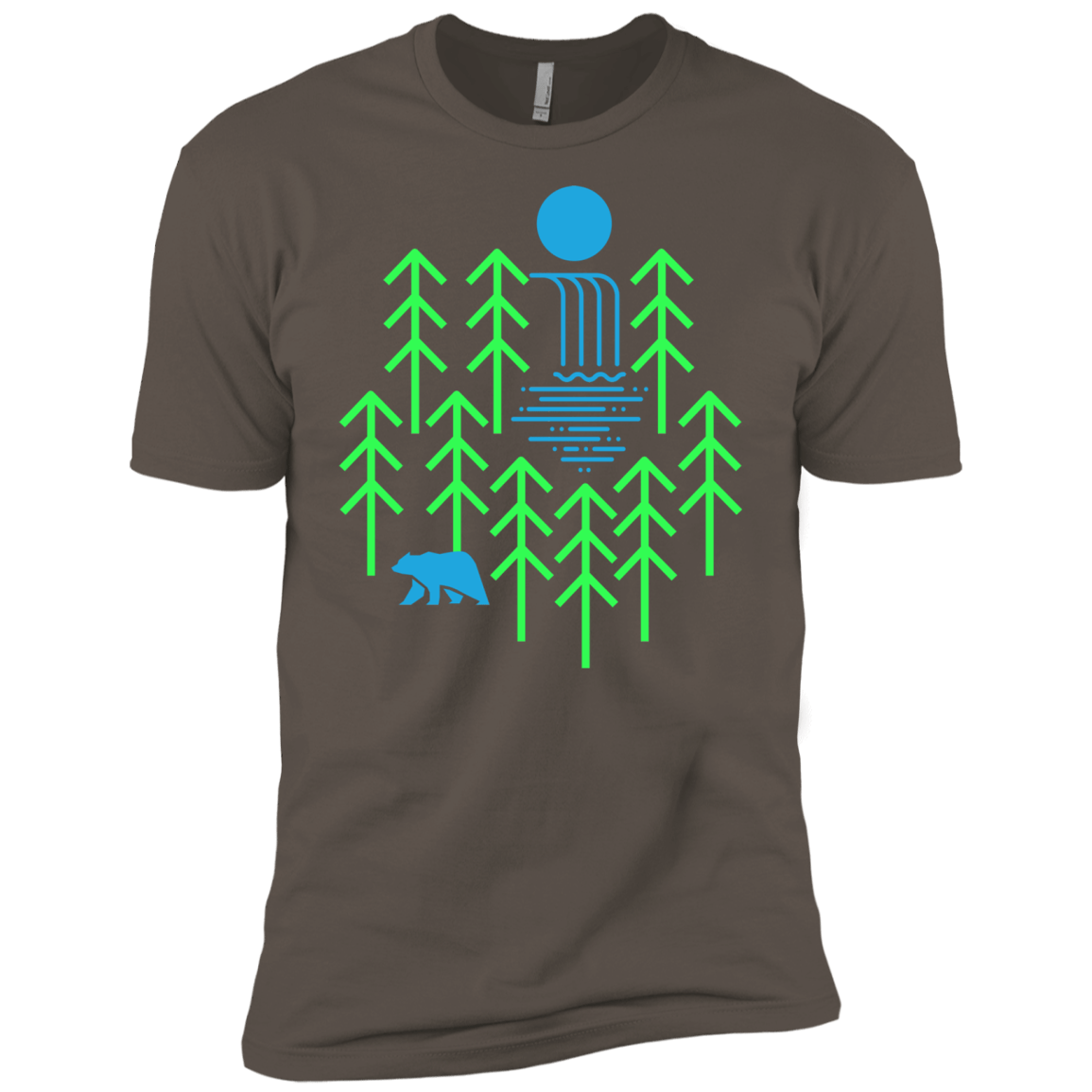 Waterfall Lake Men's Premium T-Shirt