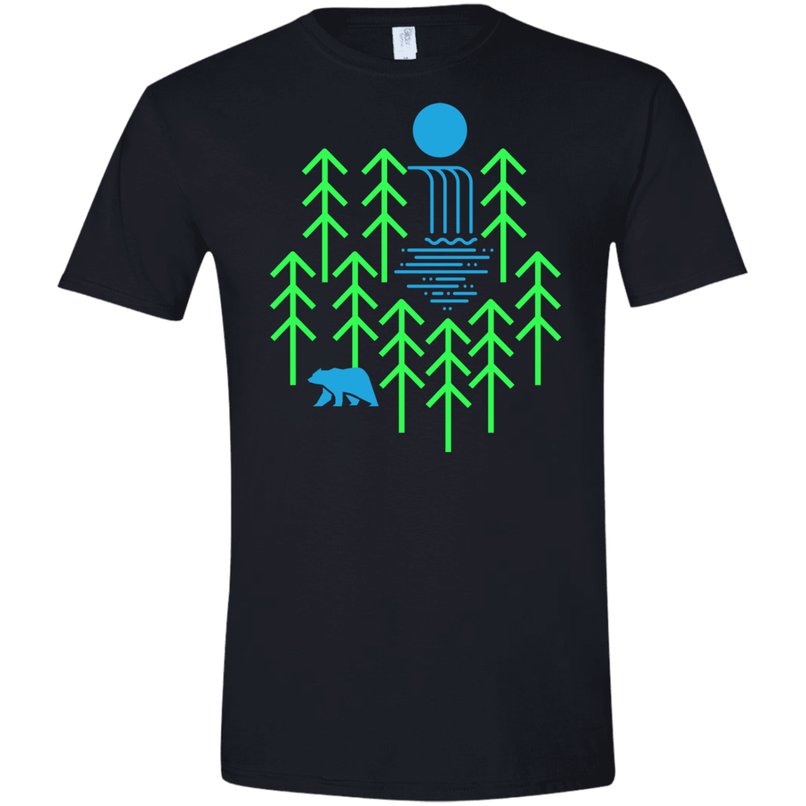 Waterfall Lake Men's Semi-Fitted Softstyle