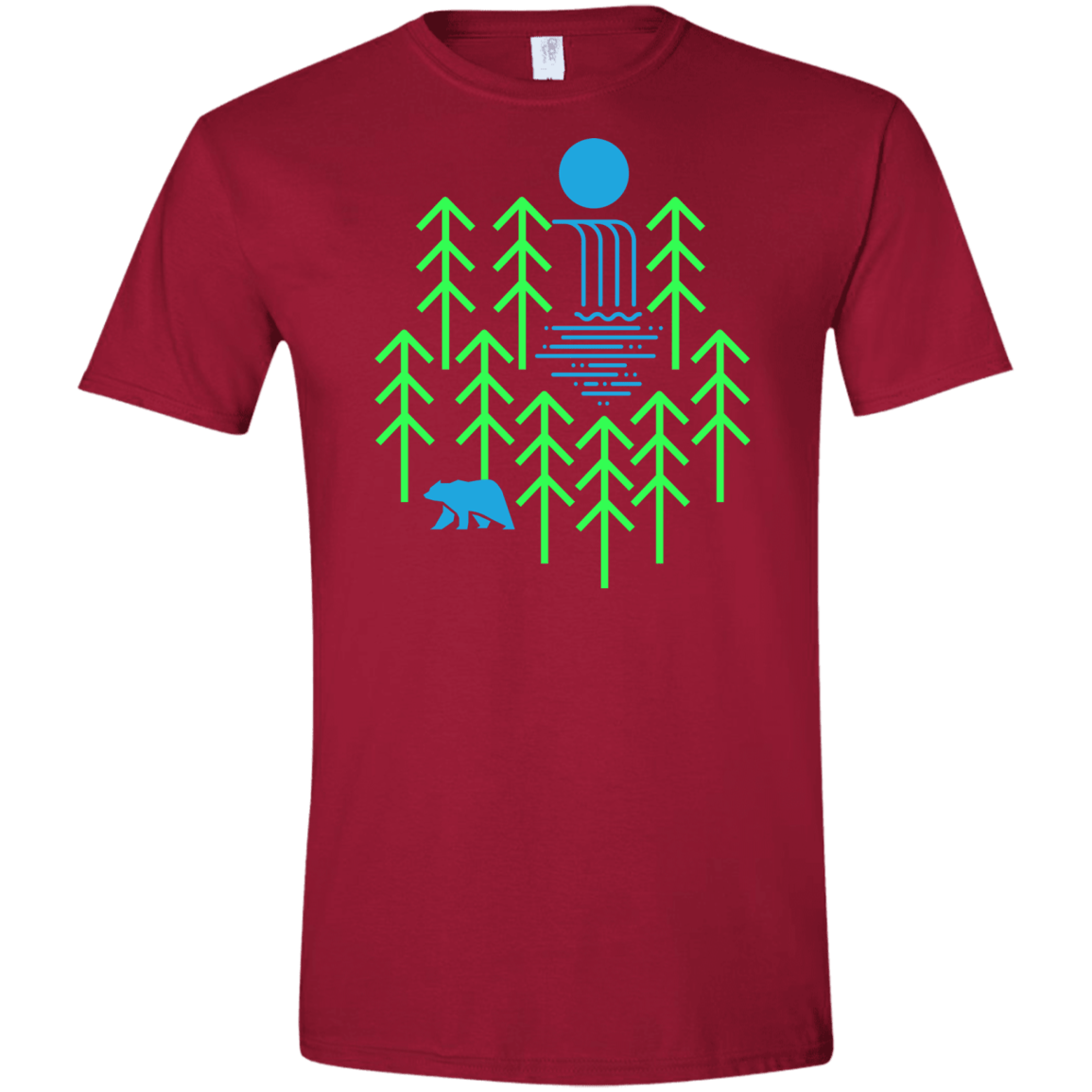 Waterfall Lake Men's Semi-Fitted Softstyle