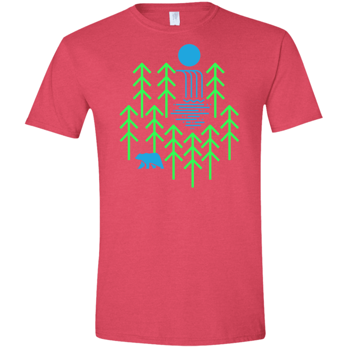 Waterfall Lake Men's Semi-Fitted Softstyle