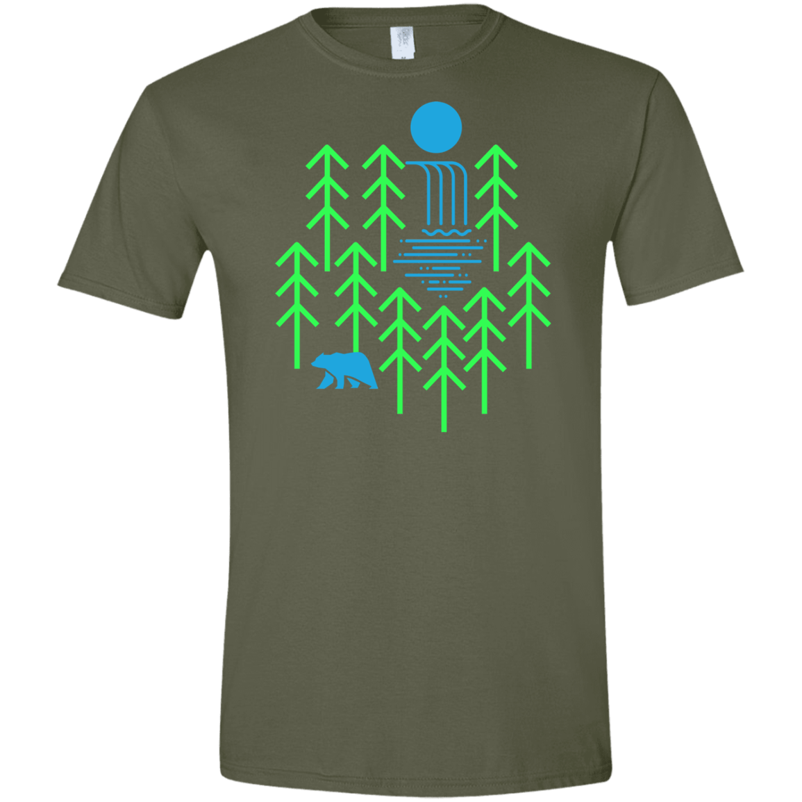 Waterfall Lake Men's Semi-Fitted Softstyle