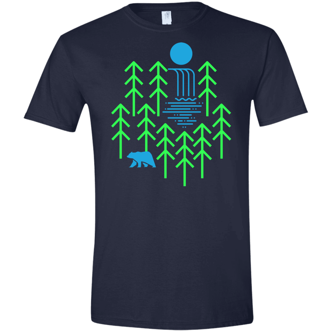 Waterfall Lake Men's Semi-Fitted Softstyle