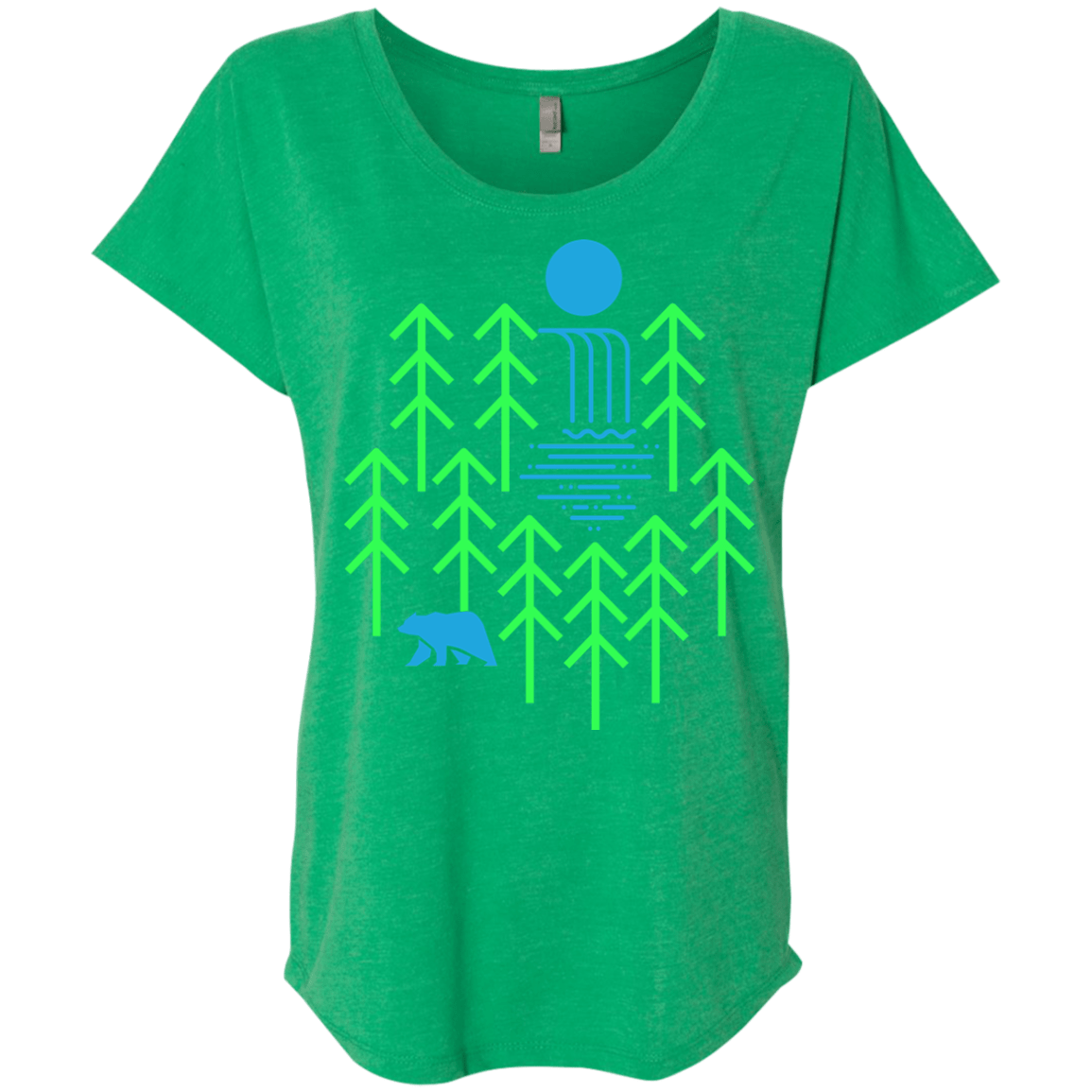 Waterfall Lake Triblend Dolman Sleeve