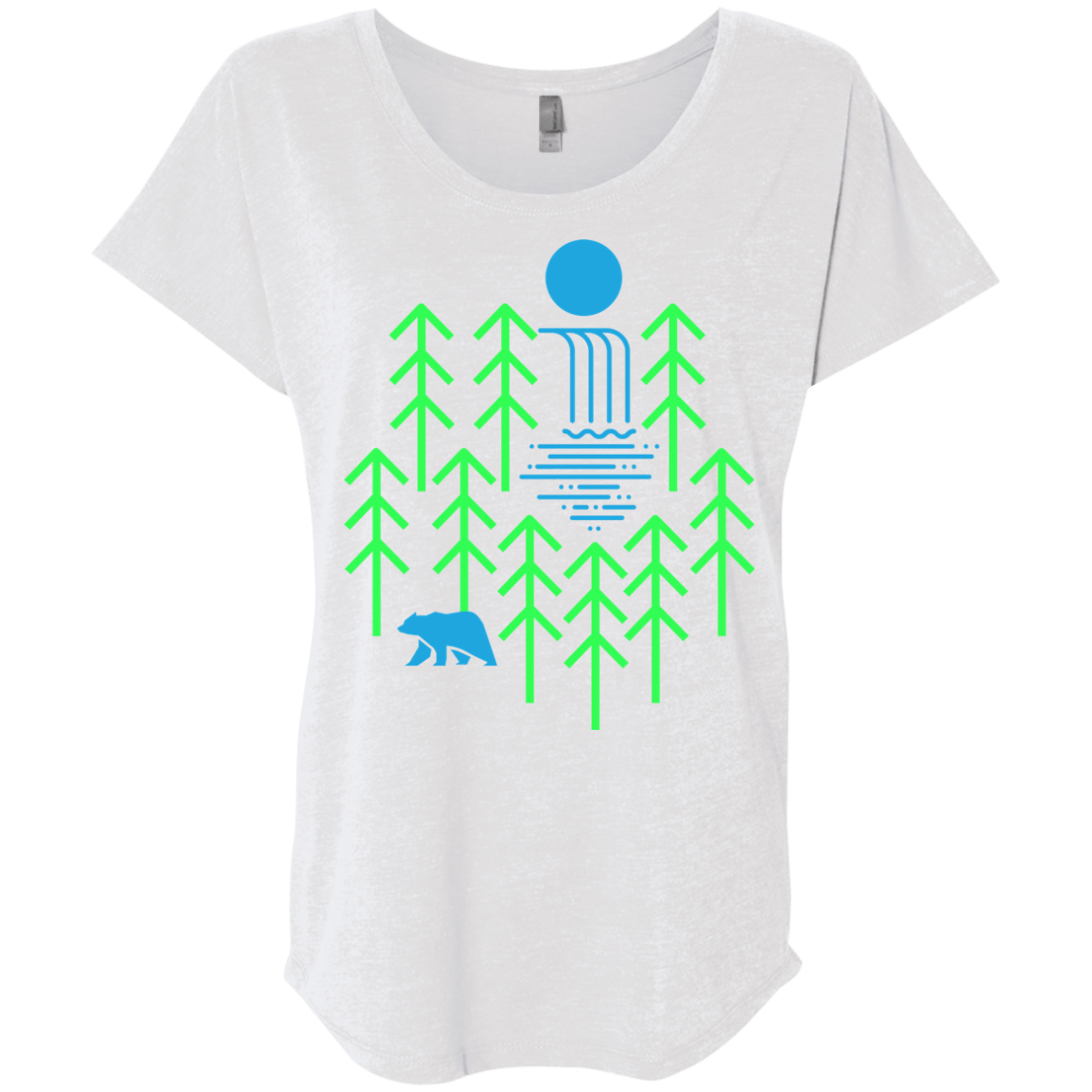 Waterfall Lake Triblend Dolman Sleeve