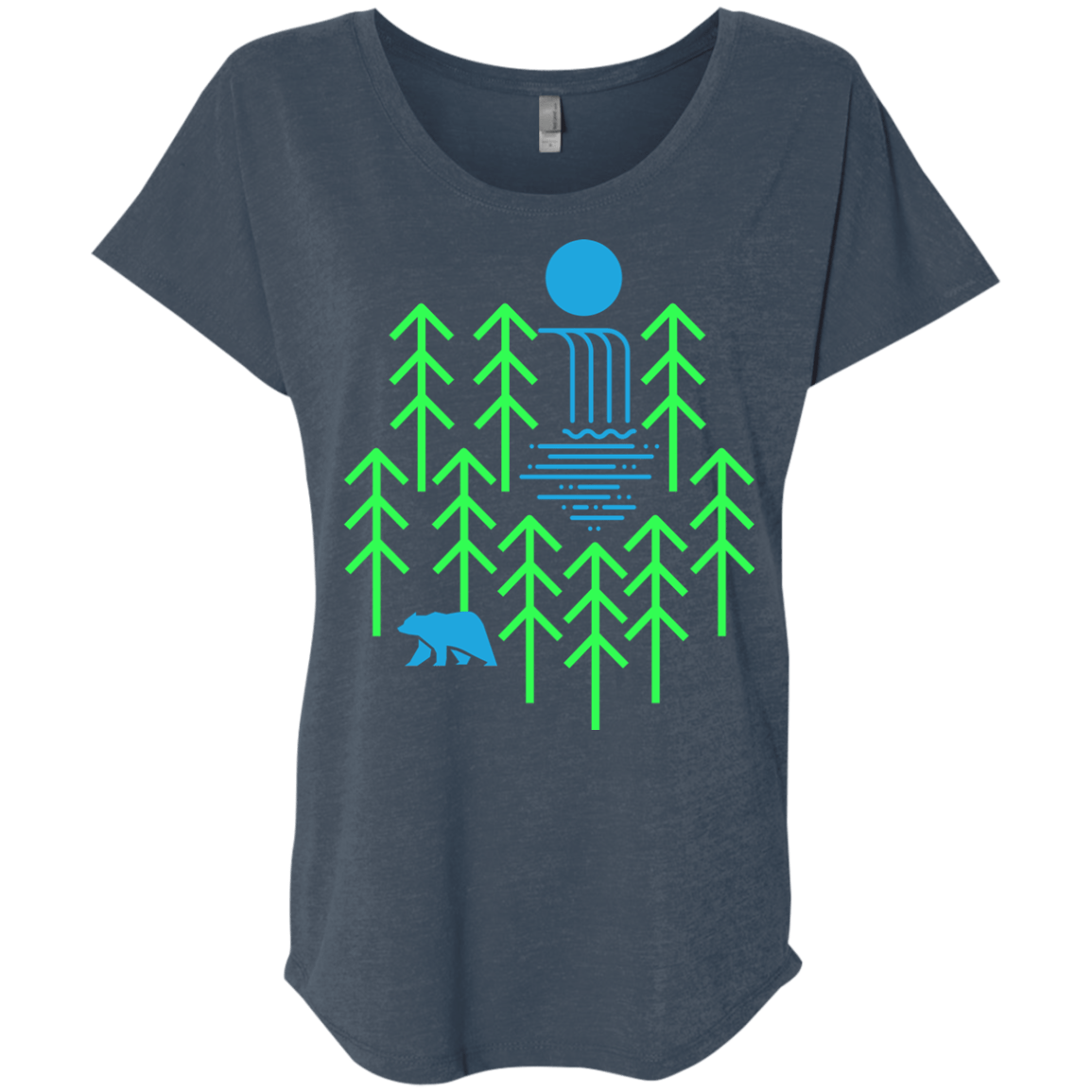 Waterfall Lake Triblend Dolman Sleeve