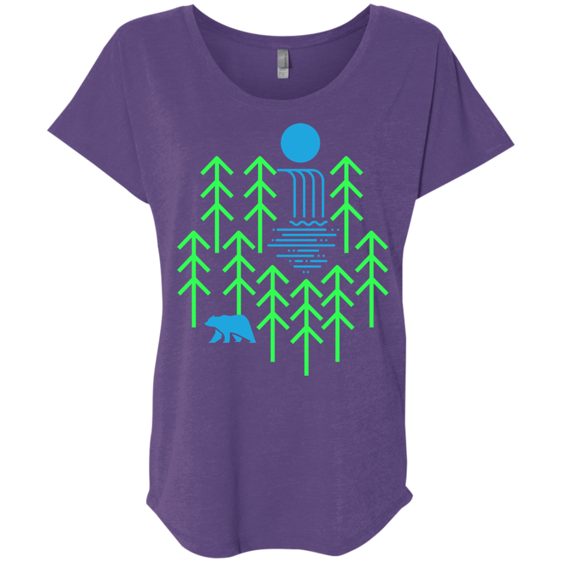 Waterfall Lake Triblend Dolman Sleeve