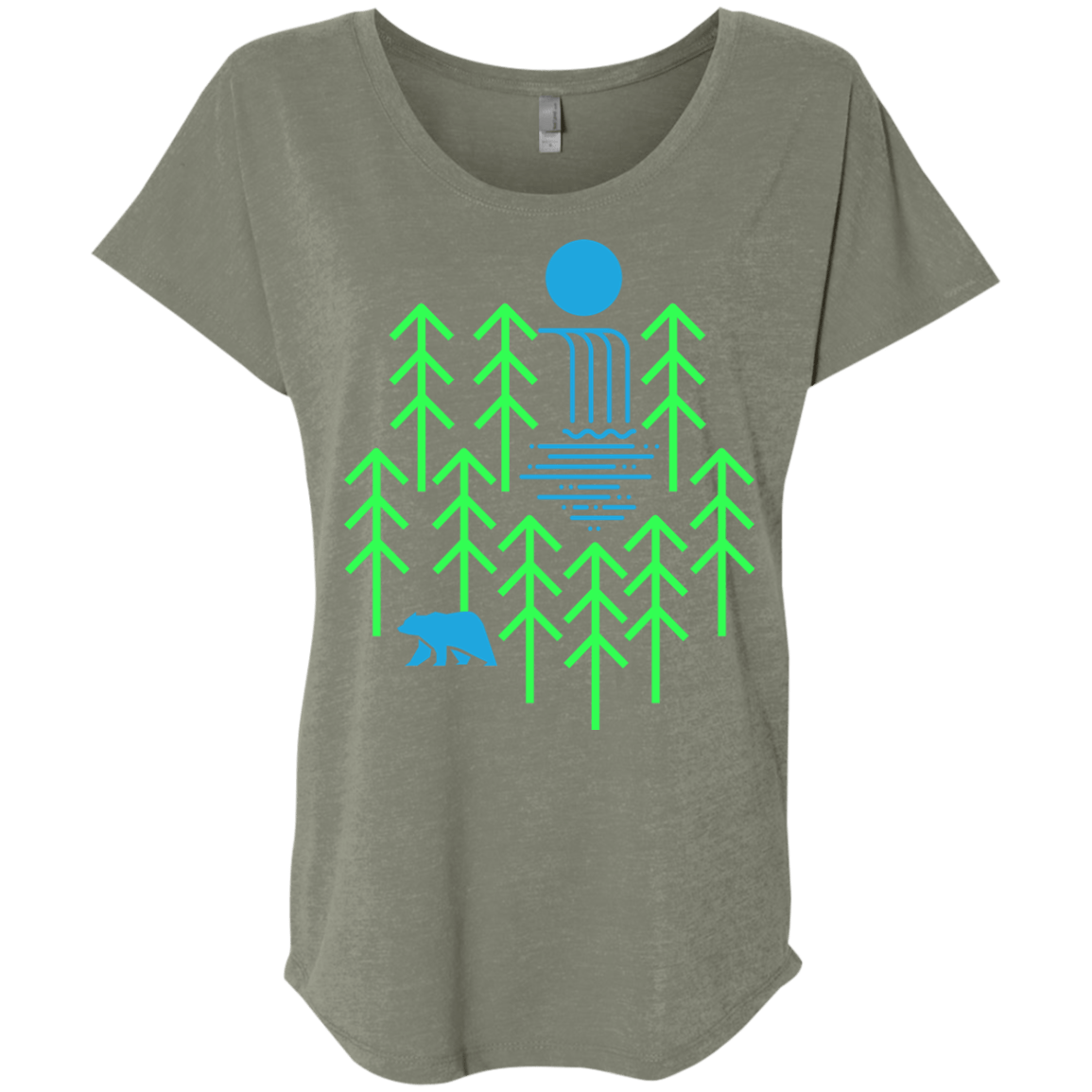 Waterfall Lake Triblend Dolman Sleeve