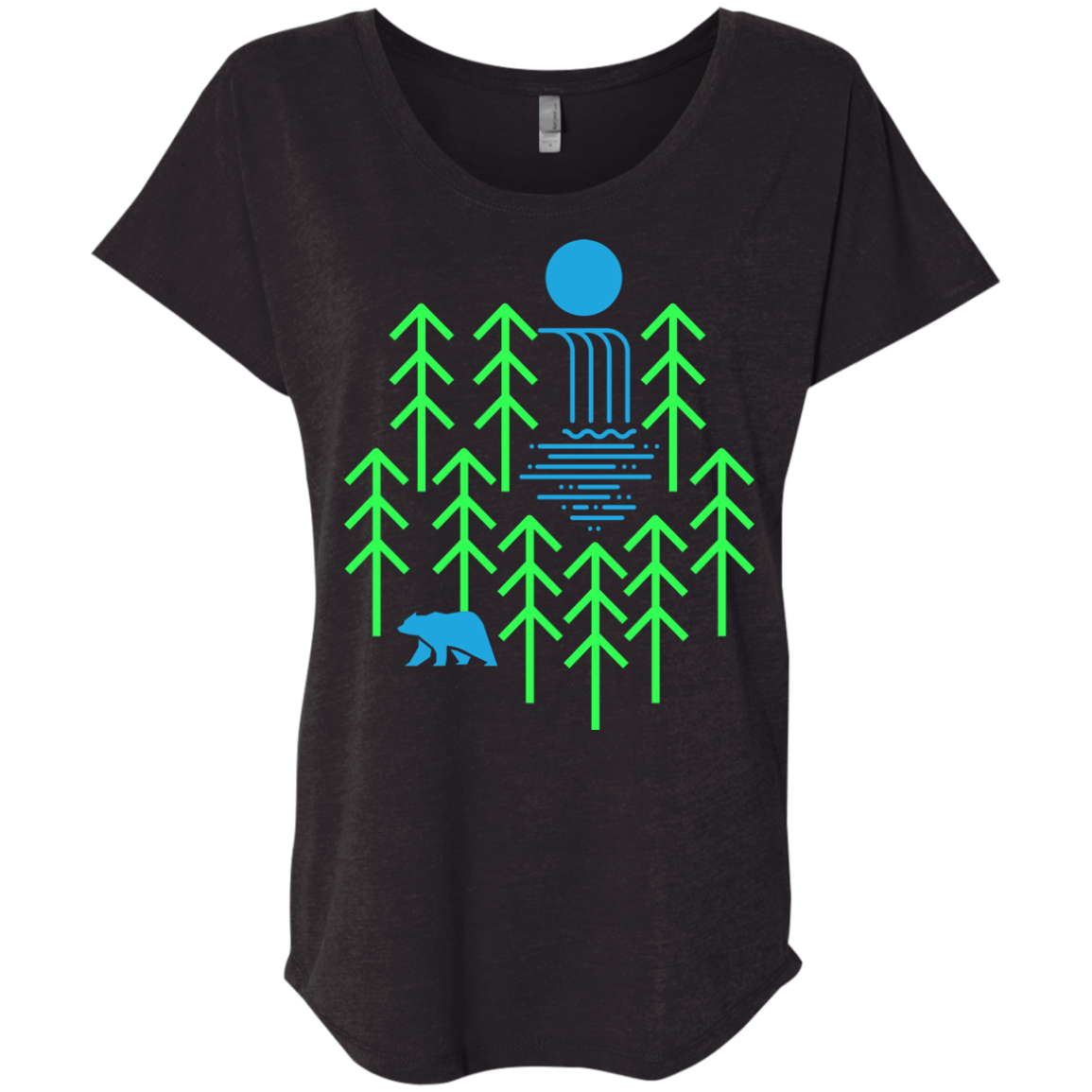 Waterfall Lake Triblend Dolman Sleeve