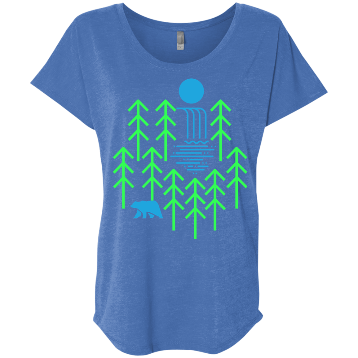 Waterfall Lake Triblend Dolman Sleeve